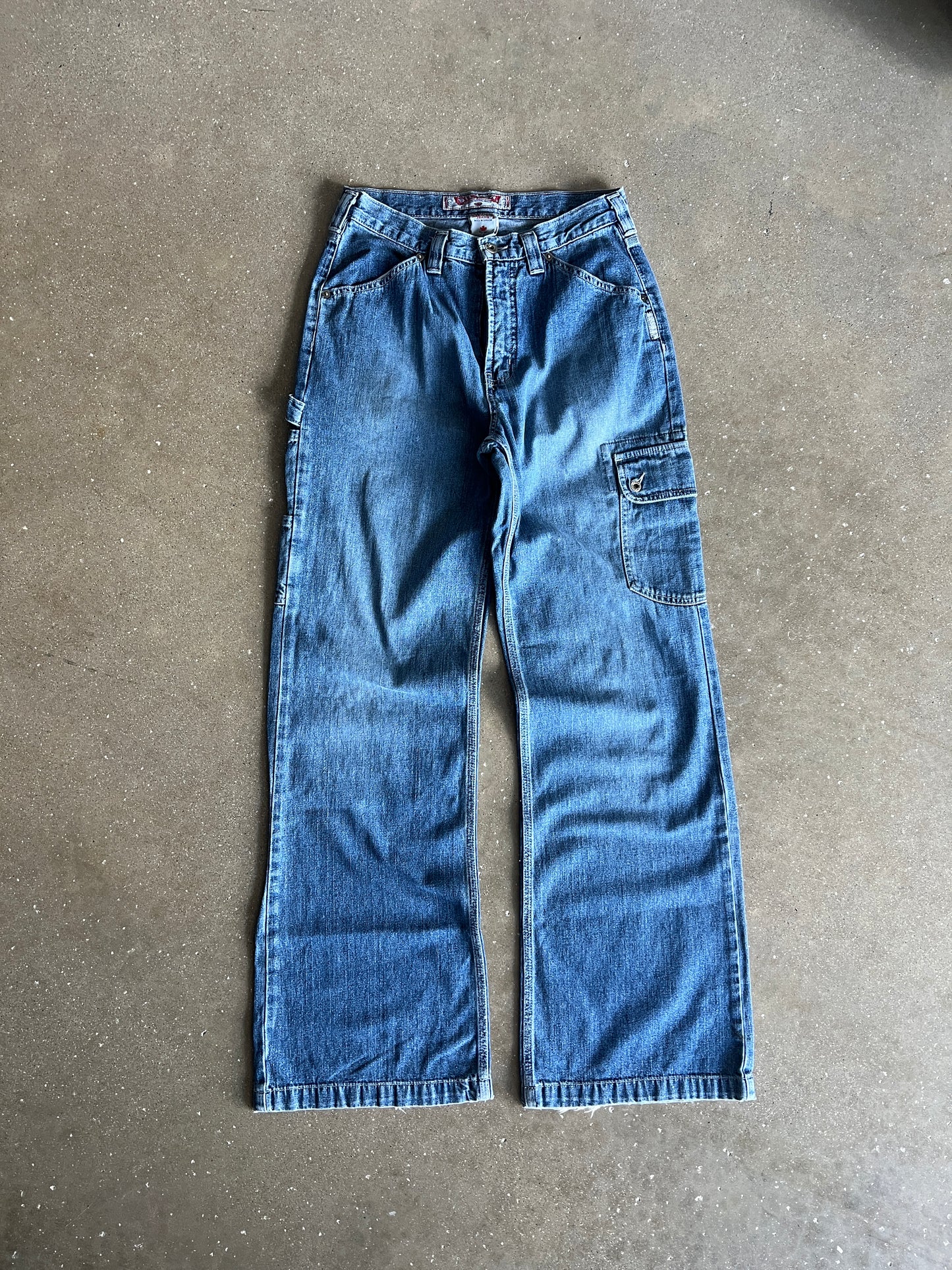 Vintage Super Baggy Silver Jeans - 30x32