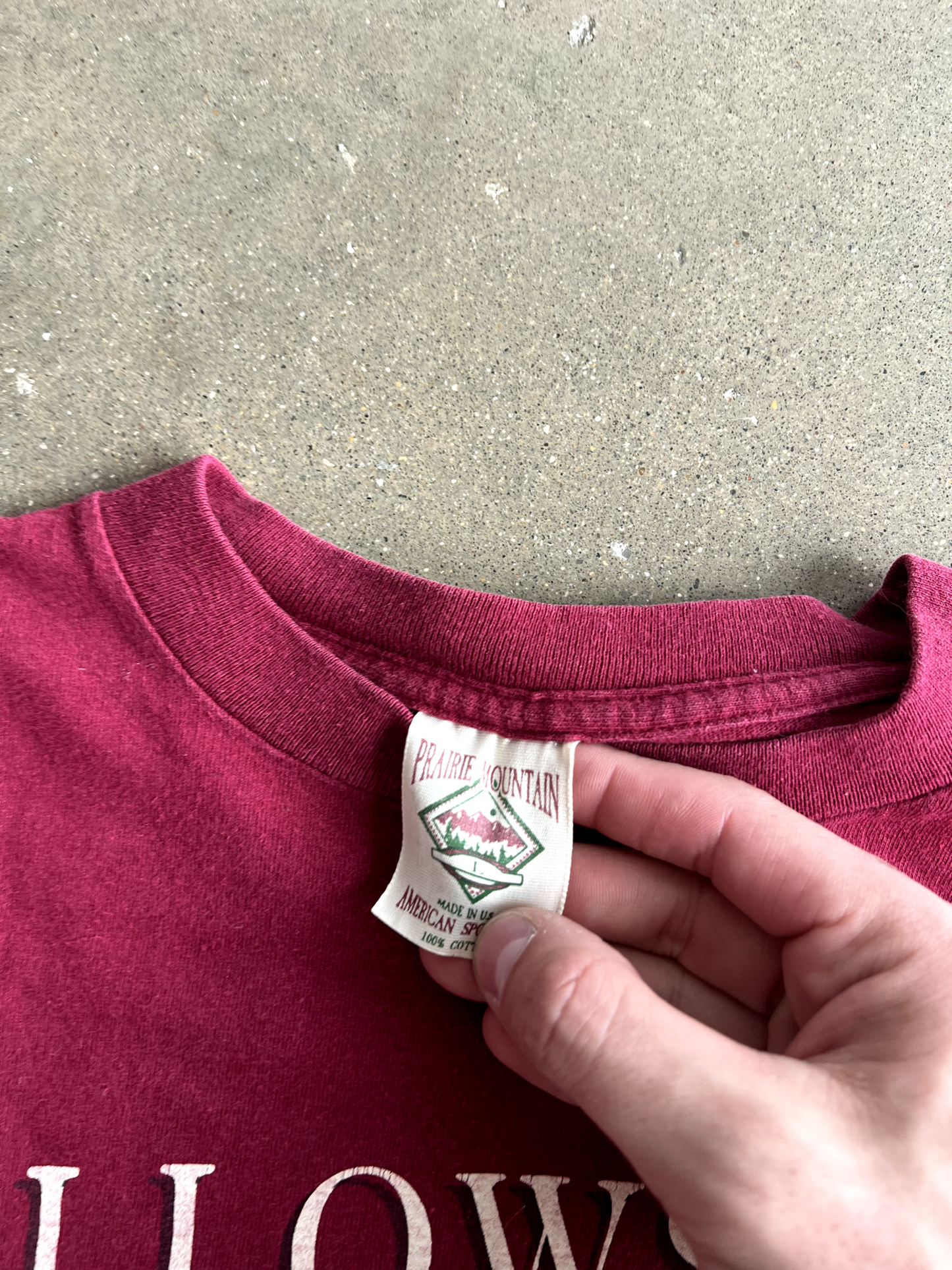 Vintage Red Yellowstone Tee - L