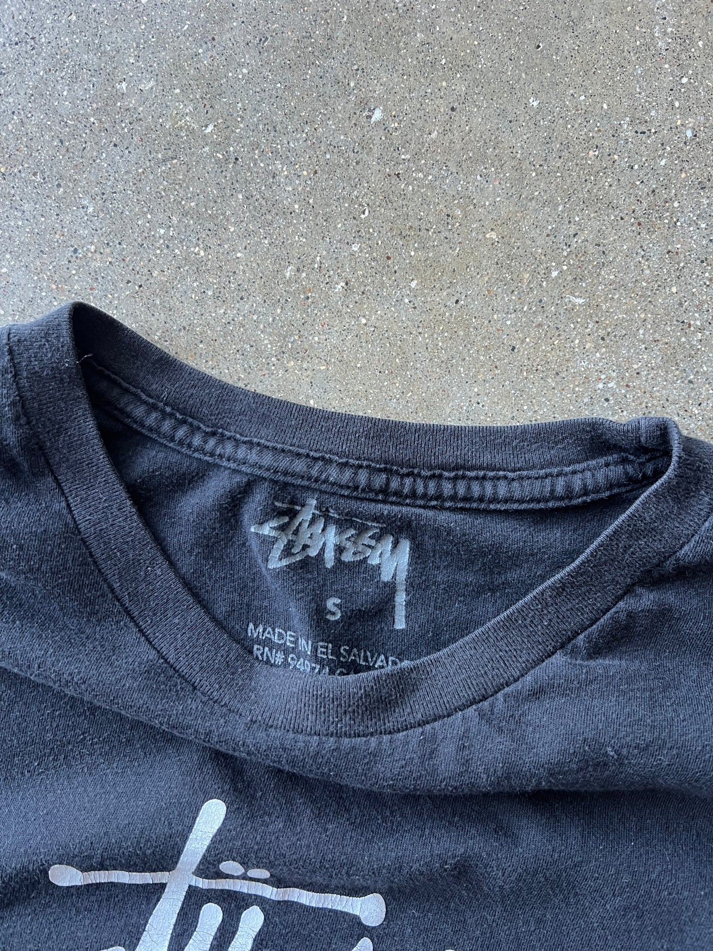 Vintage Black STUSSY T-Shirt - S