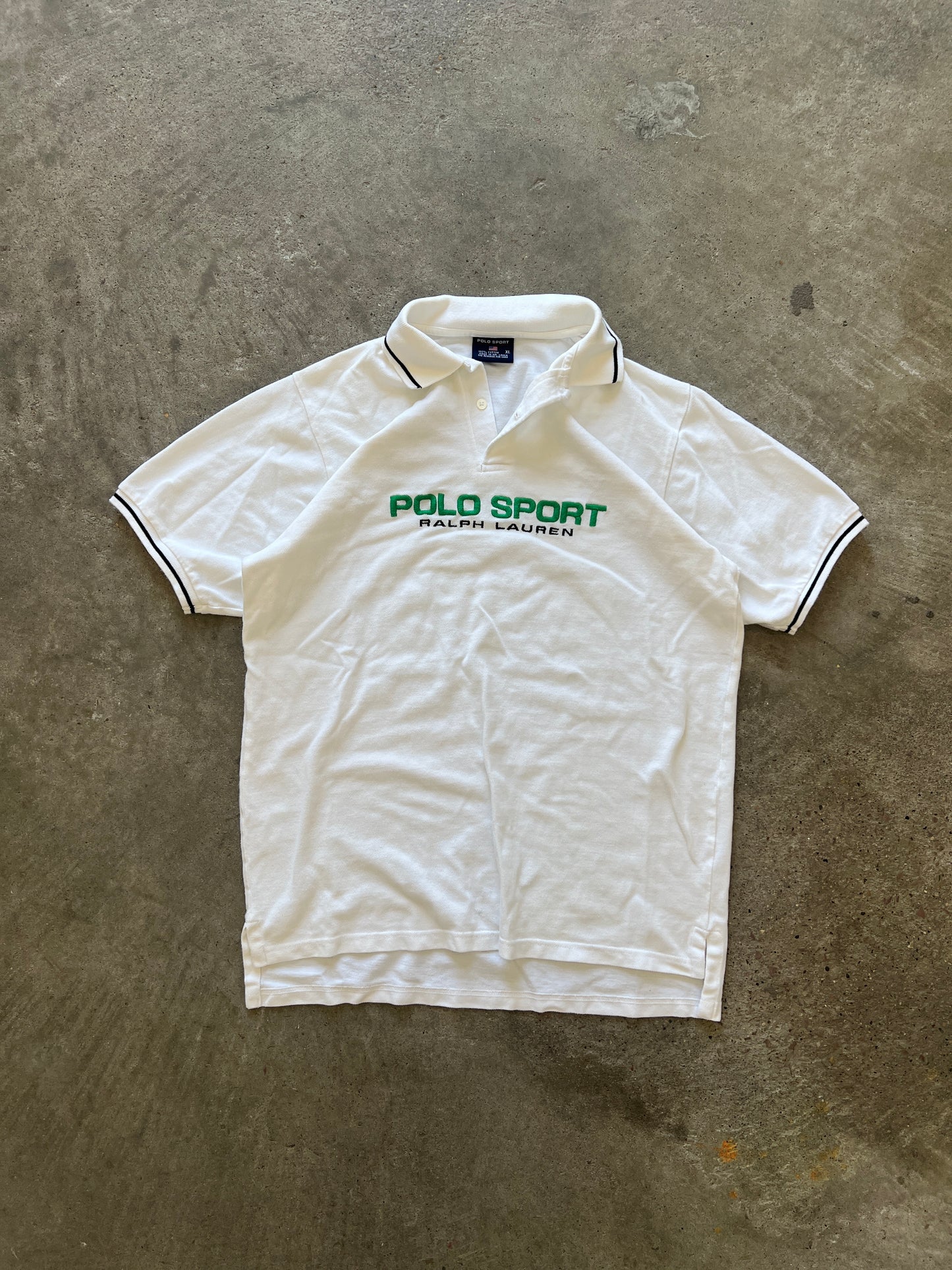 Vintage Embroidered Polo Sport Shirt - L