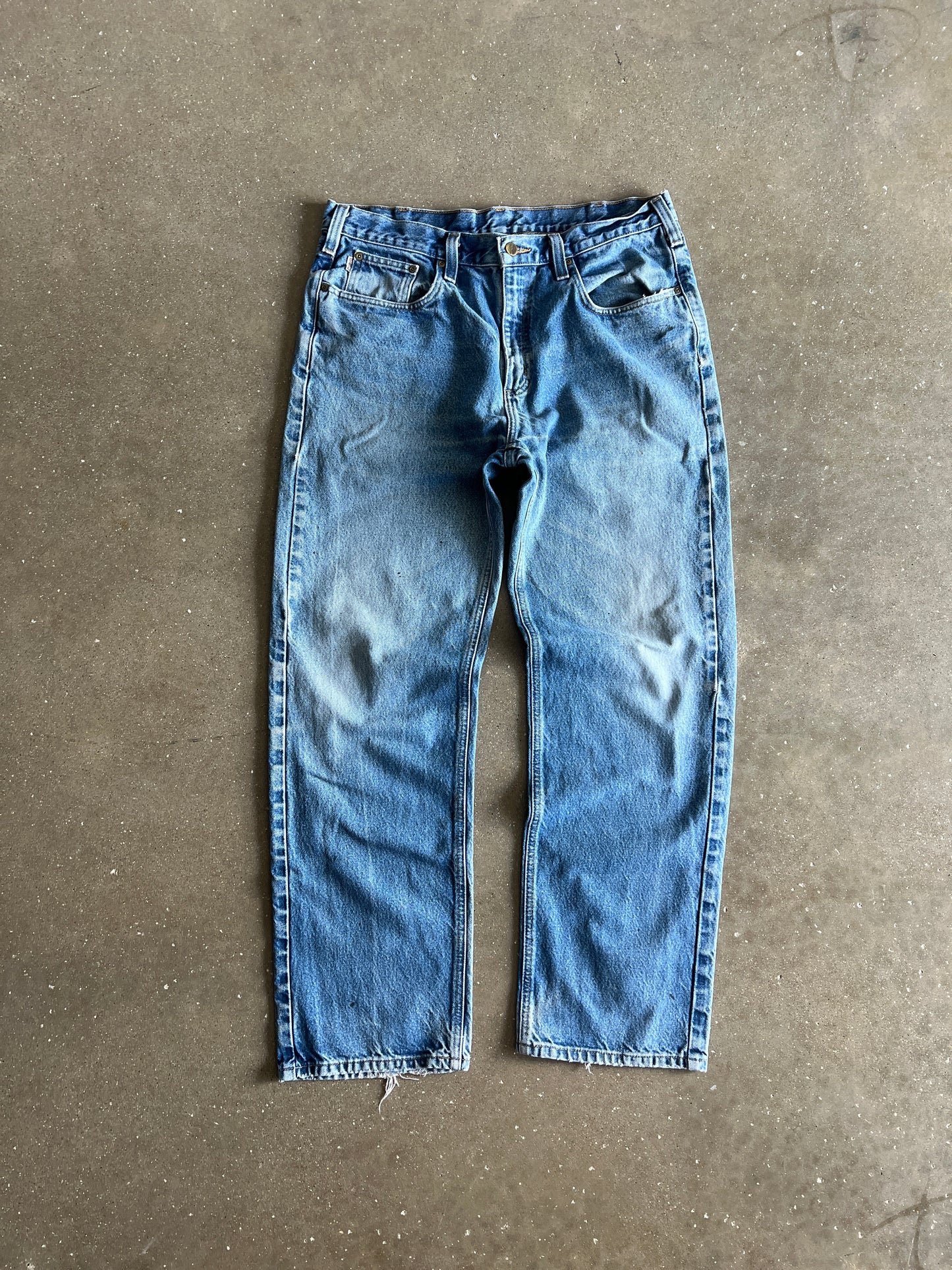 Vintage Faded Blue Carhartt Pants - 36x32