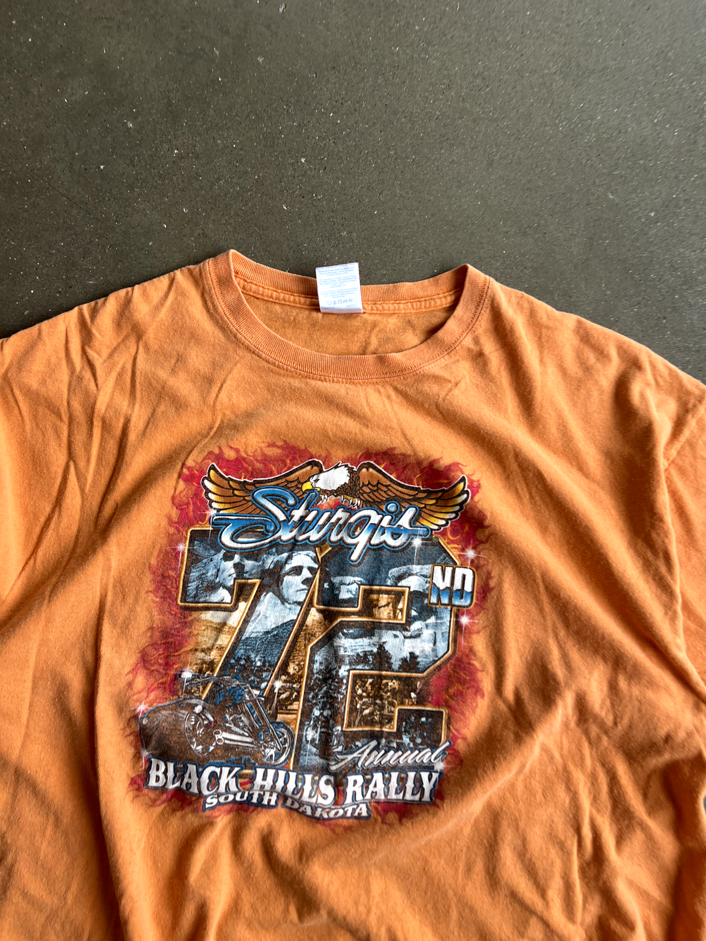 Vintage Orange Sturgis Tee - XL