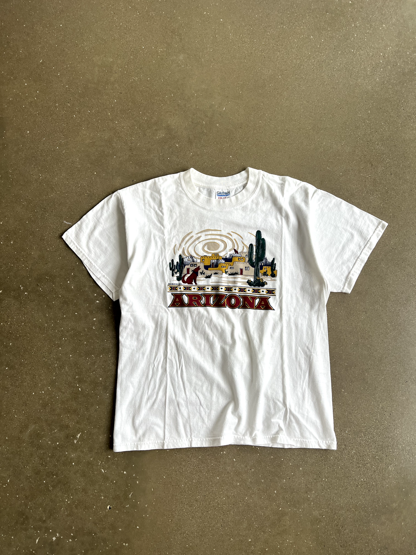 Vintage White Arizona Tee - L
