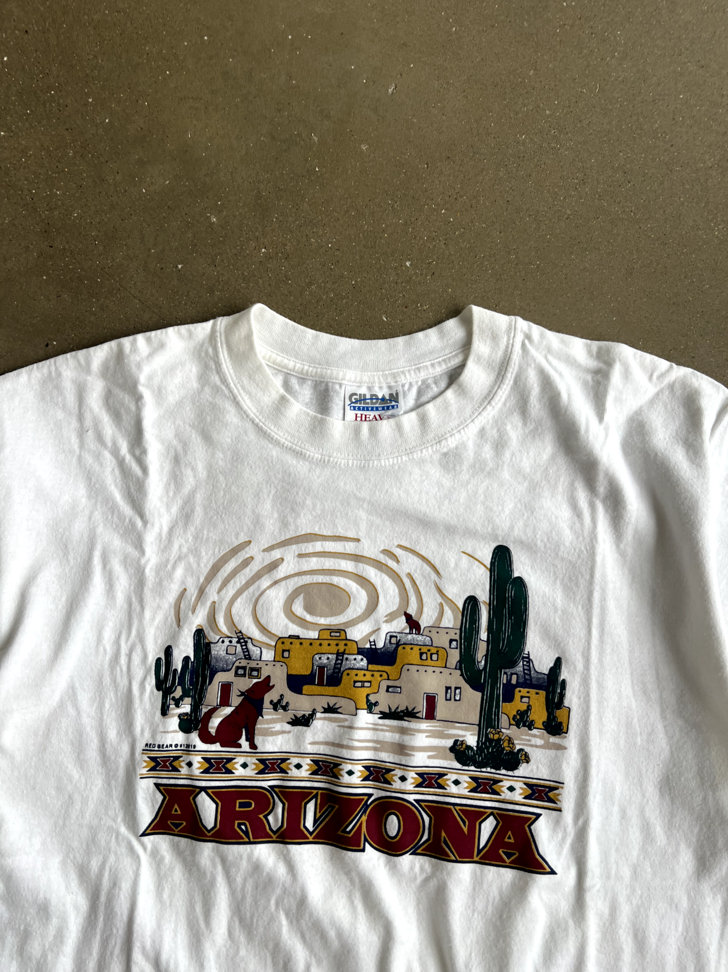Vintage White Arizona Tee - L