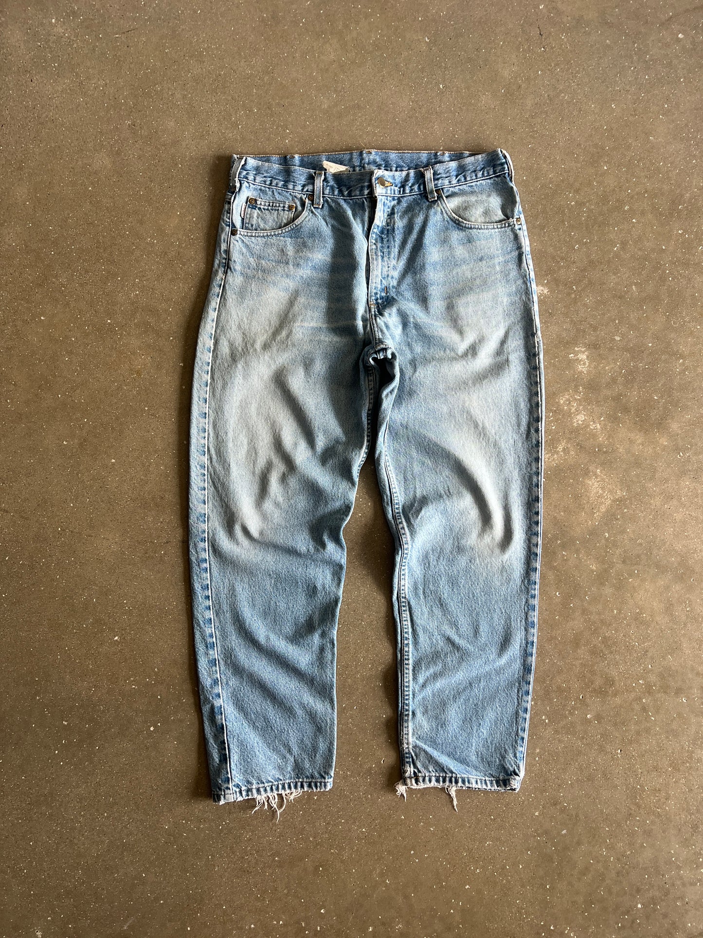Vintage Faded Distressed Blue Carhartt Pants - 36x30