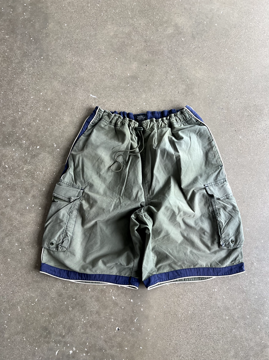 Vintage Green Jogger Shorts - M