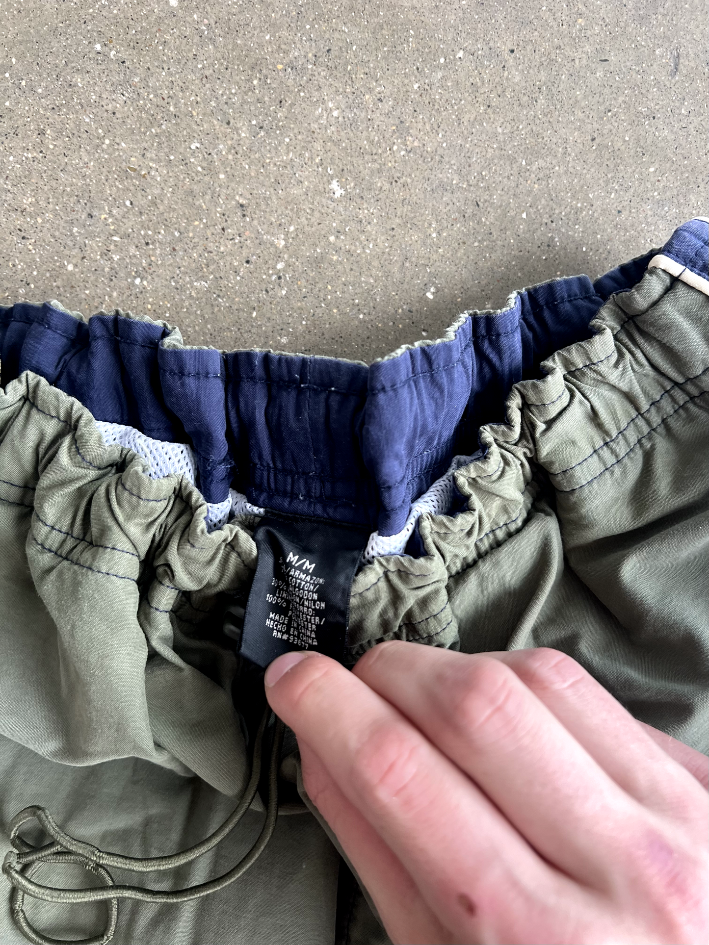 Vintage Green Jogger Shorts - M