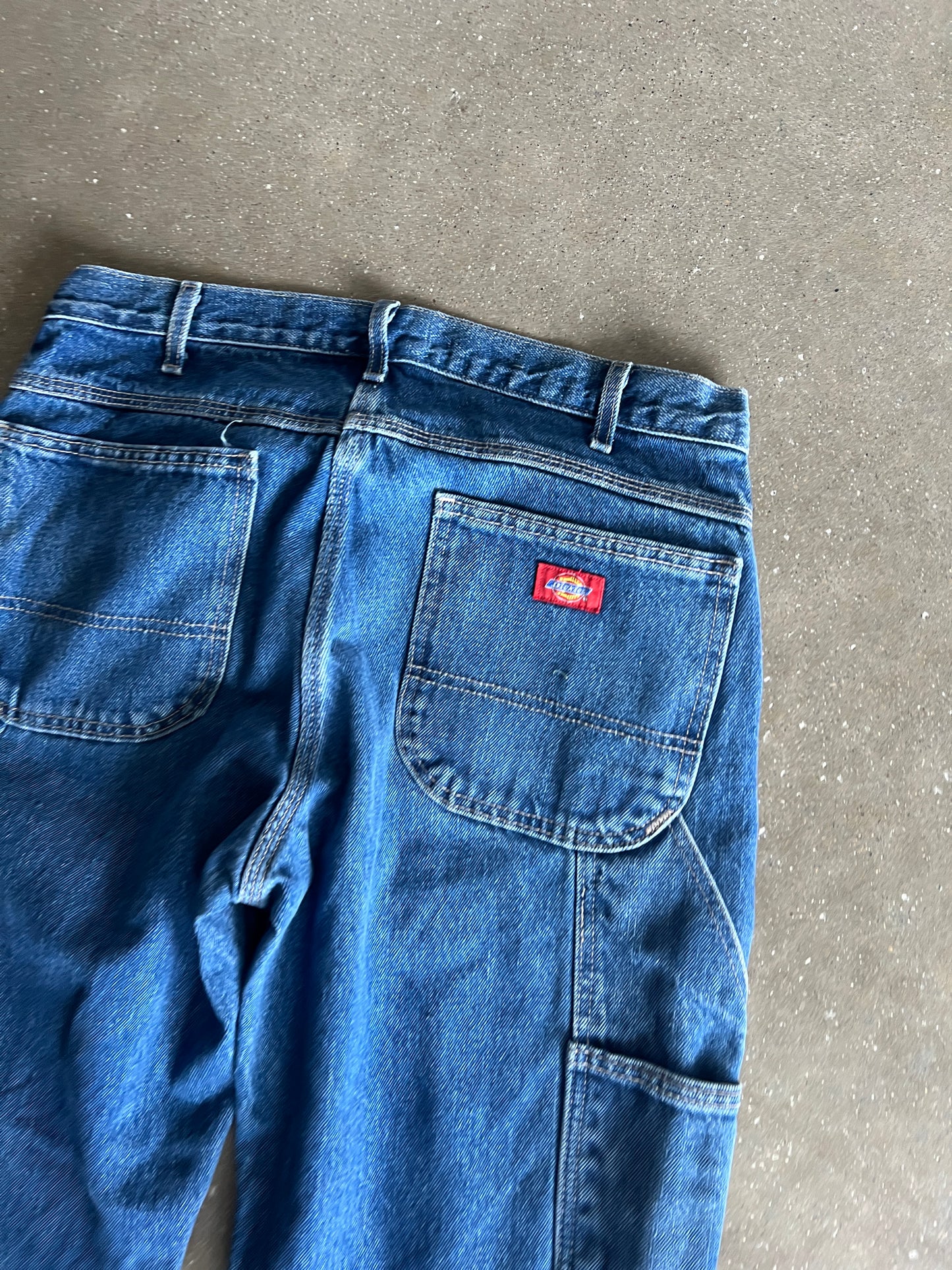 Vintage Dark Wash Blue Dickies Pants - 34x34