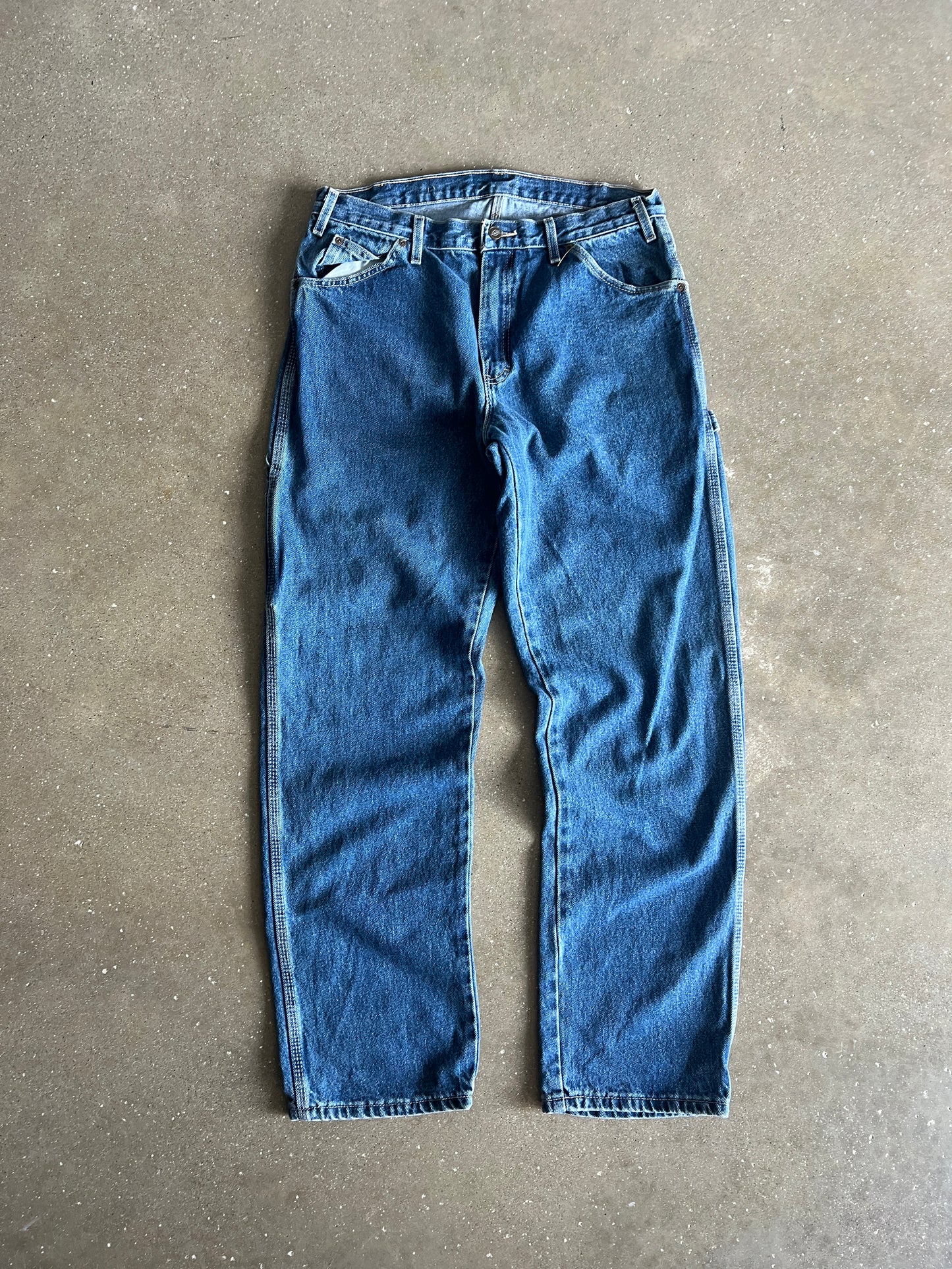 Vintage Dark Wash Blue Dickies Pants - 34x34