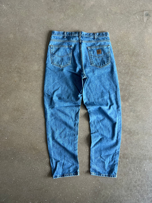 Vintage Faded Blue Carhartt Pants - 36x32