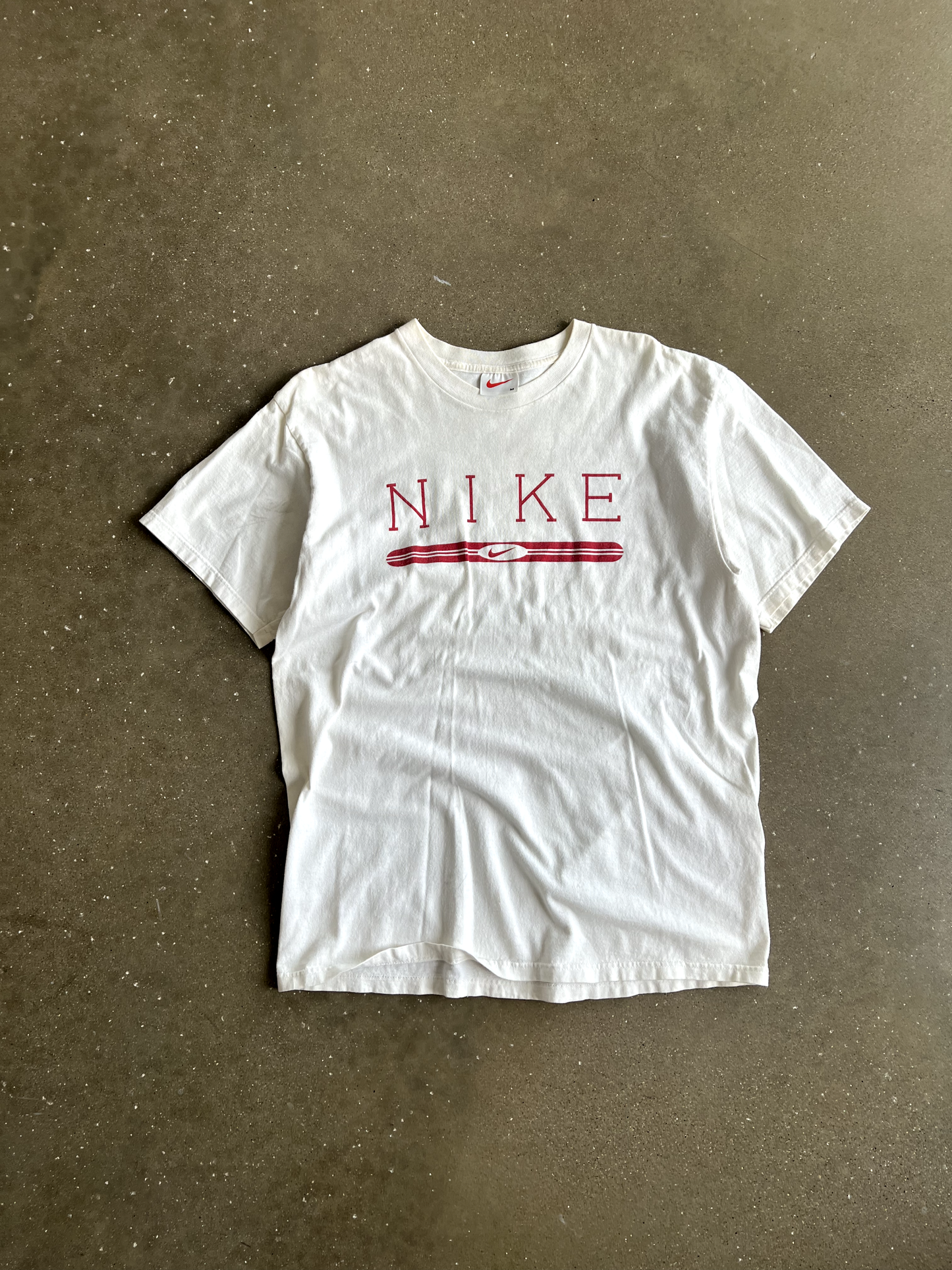 Vintage White Nike Tee - M