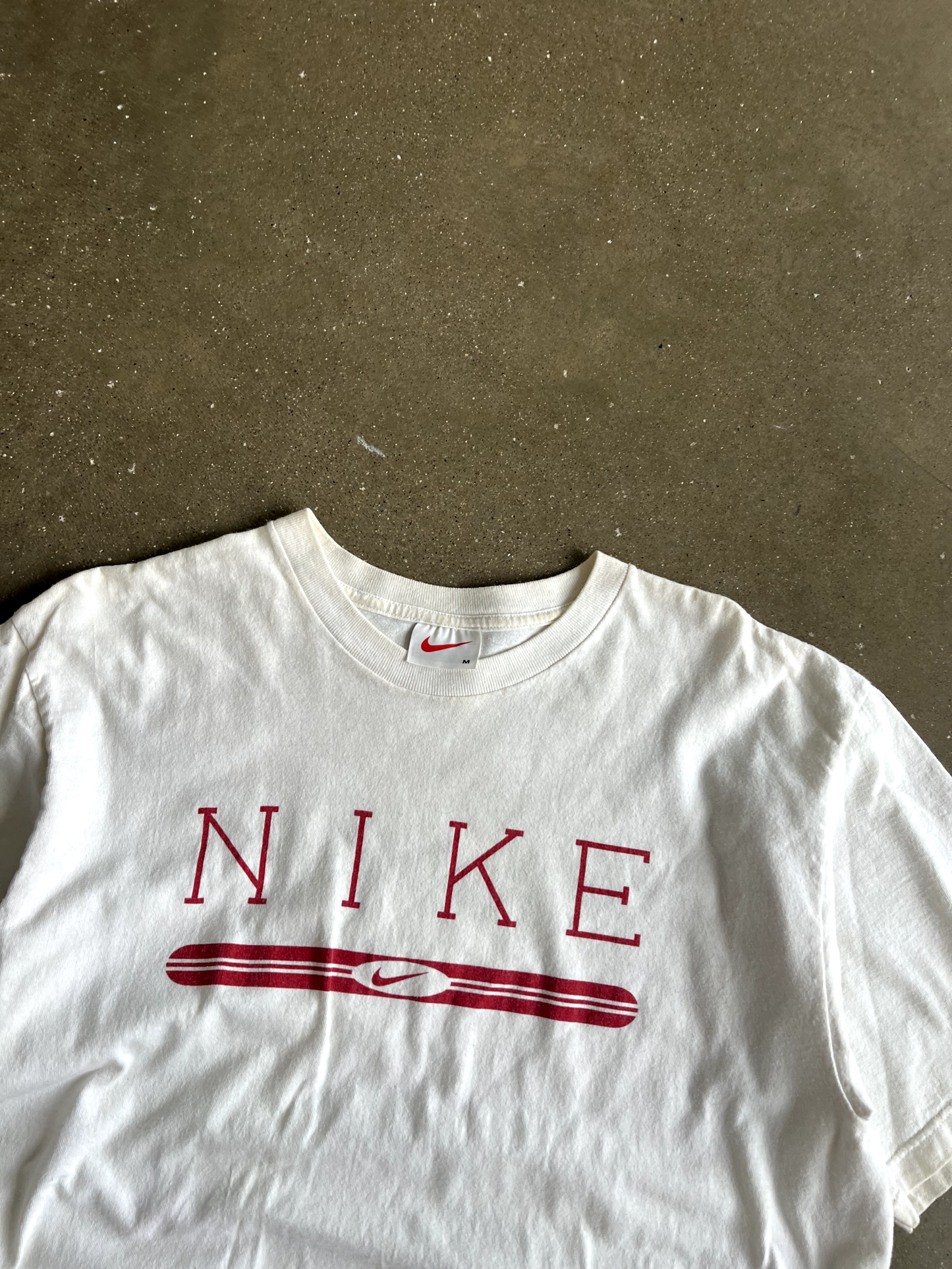 Vintage White Nike Tee - M