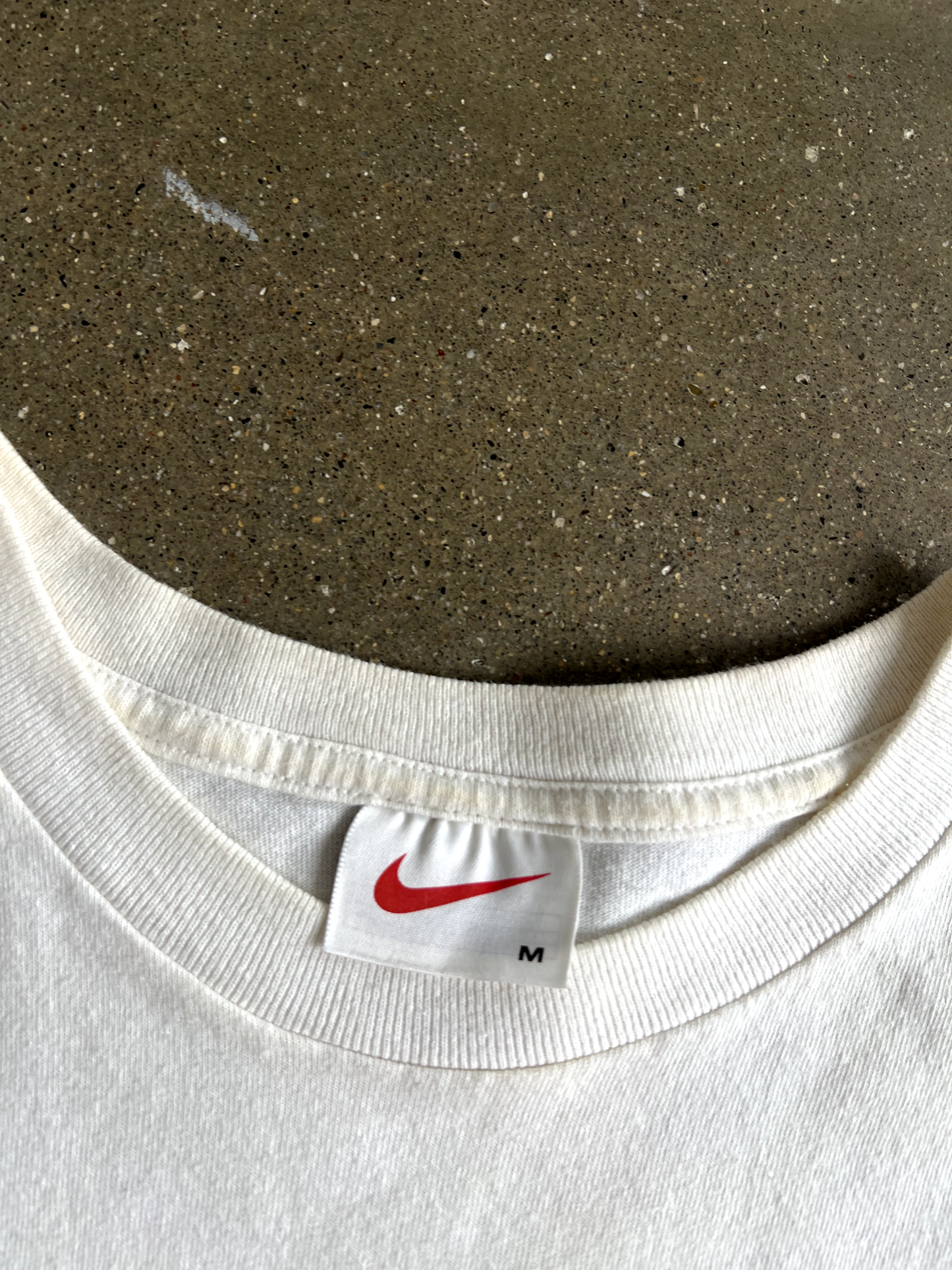 Vintage White Nike Tee - M