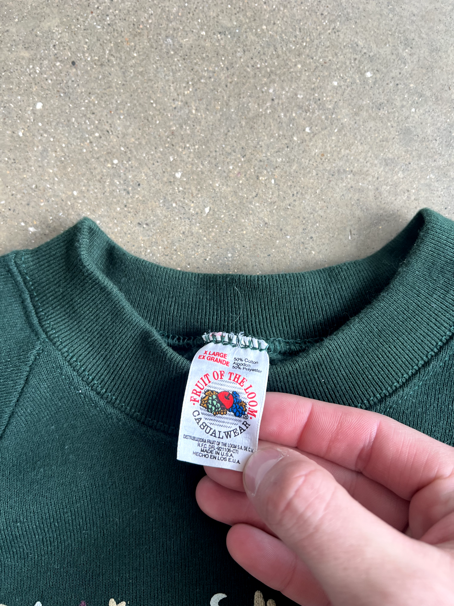 Vintage Green Arizona Crewneck - XL