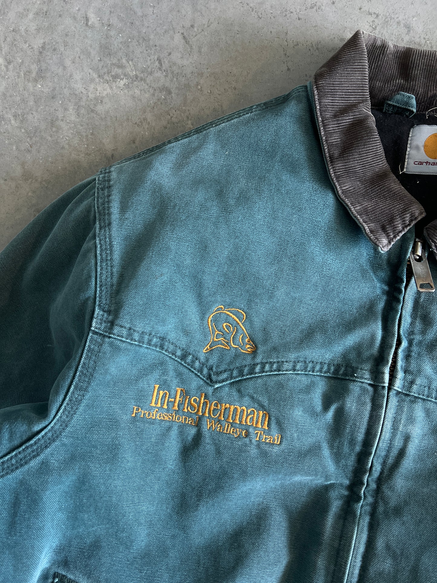 Vintage Teal Santa Fe Carhartt Jacket - L