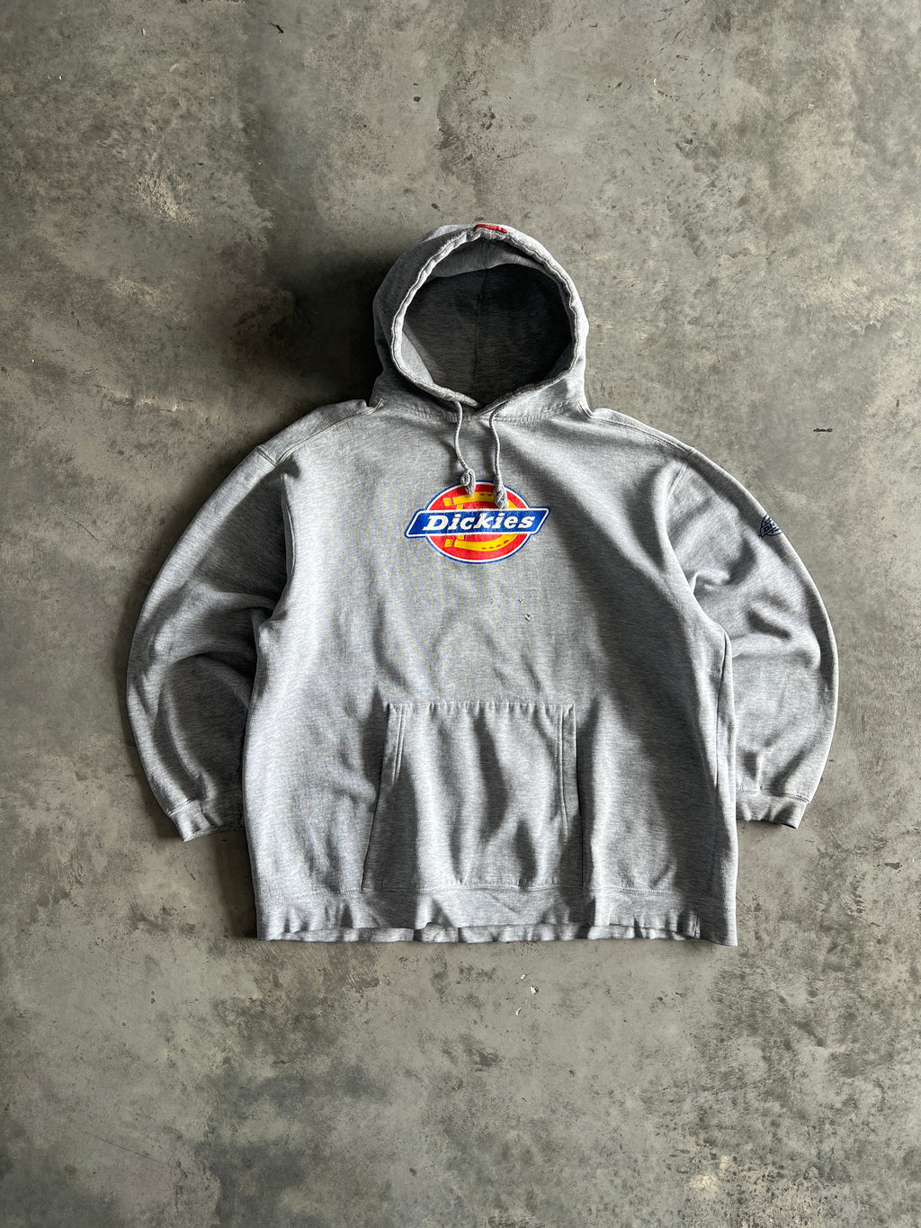 Vintage Distressed Grey Dickies Hoodie - XL