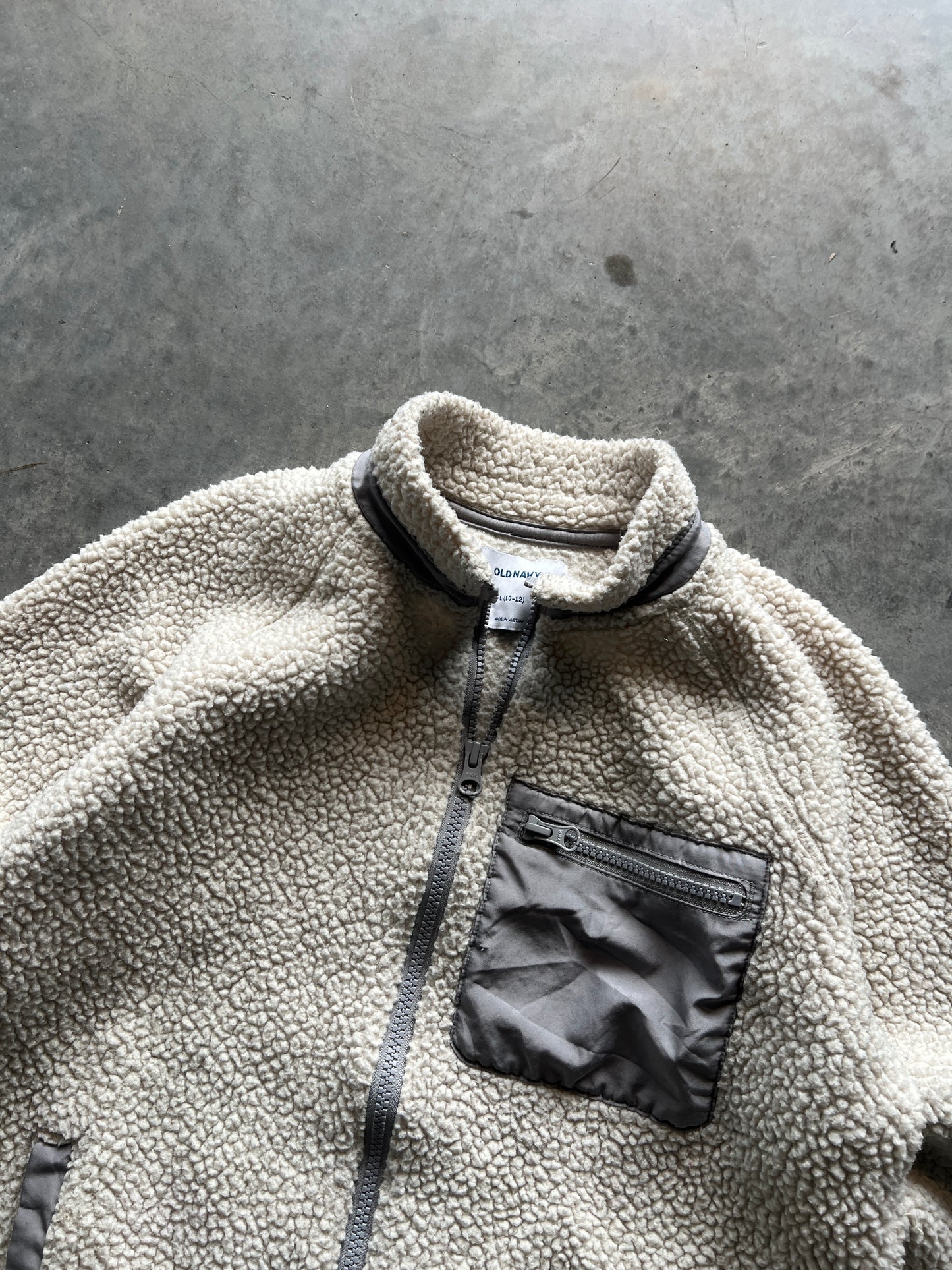 Vintage Cream Patagonia Styled Fleece - S