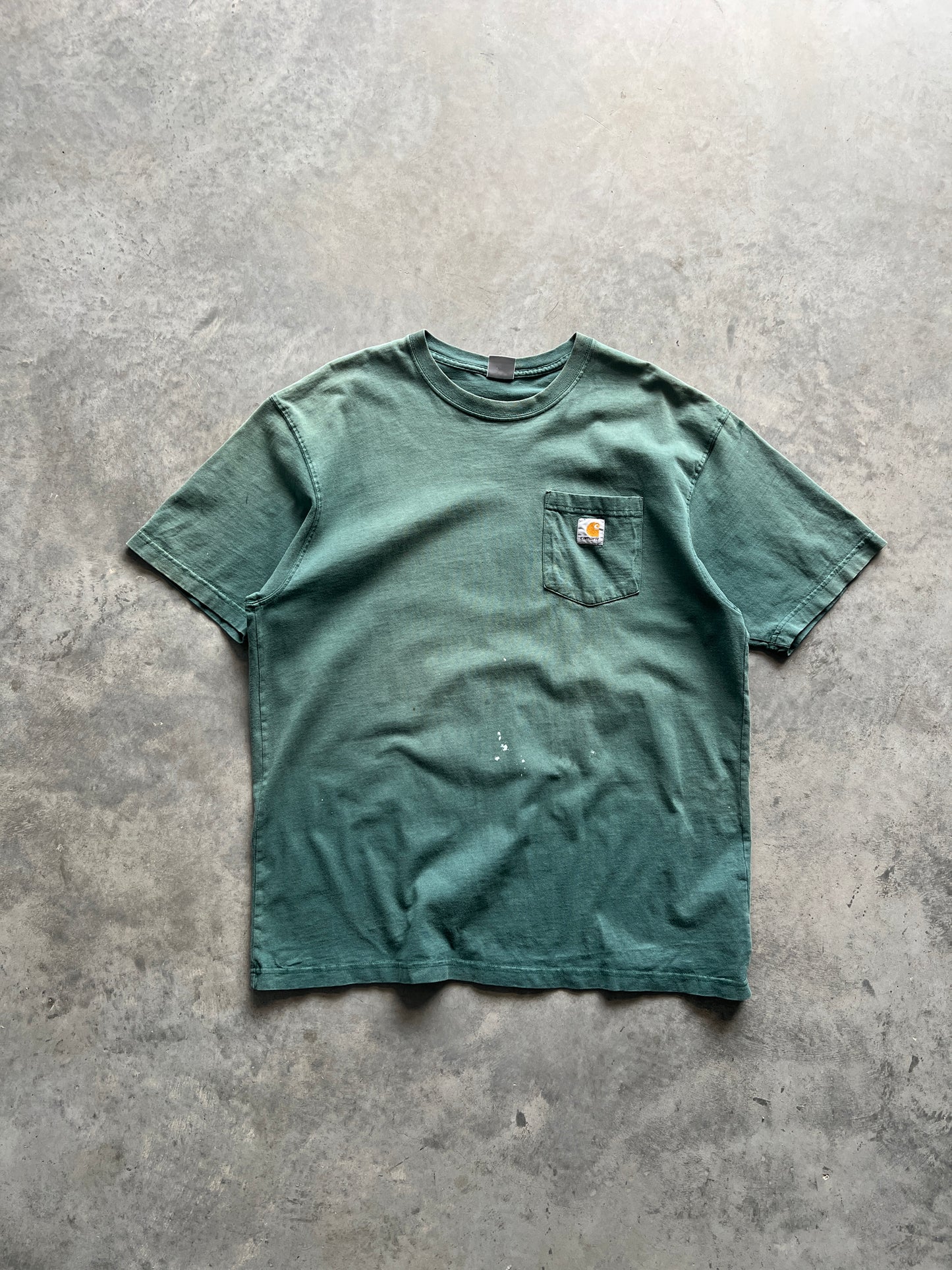 Vintage Forest Green Carhartt Pocket Shirt - XL