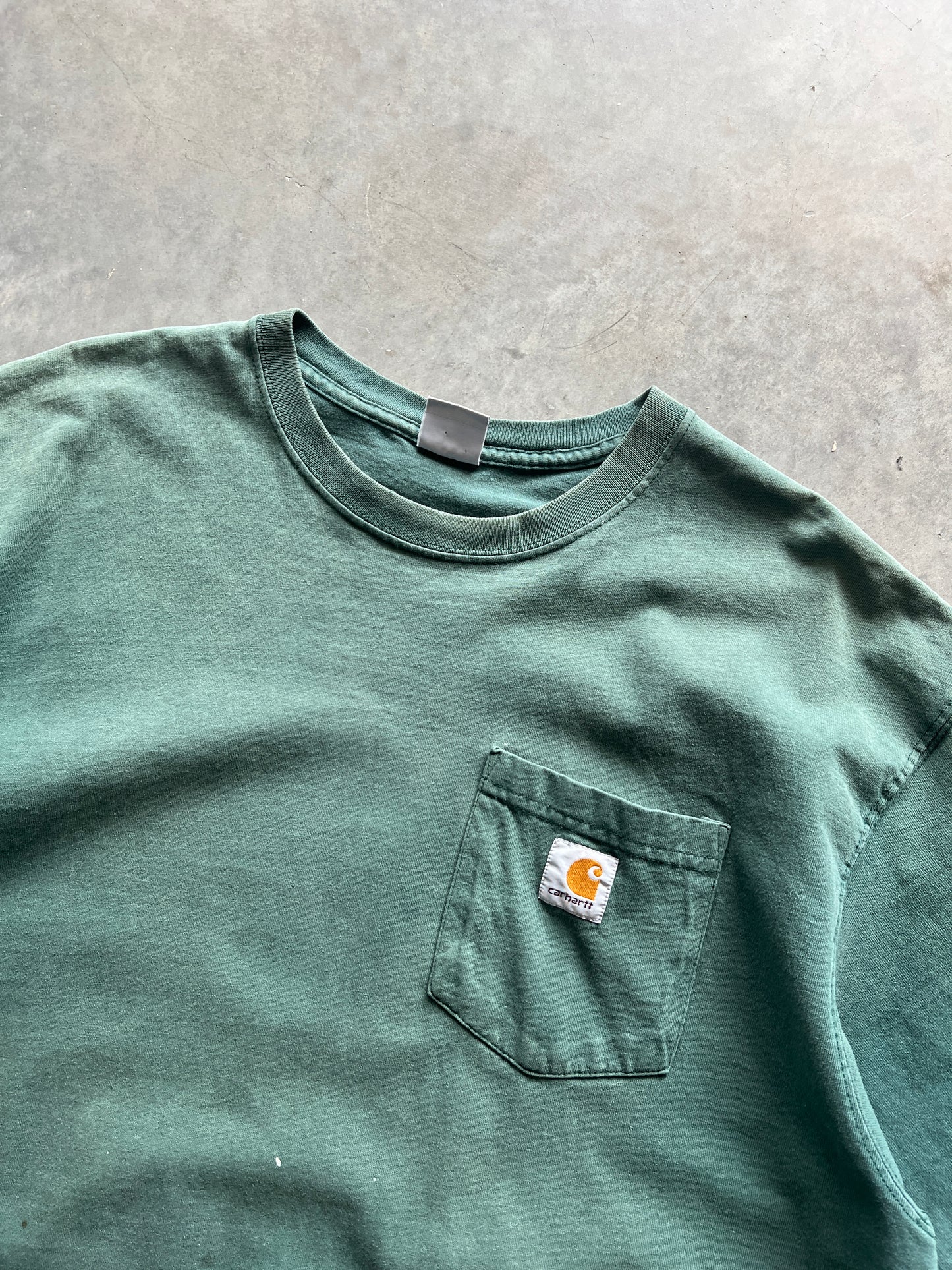 Vintage Forest Green Carhartt Pocket Shirt - XL