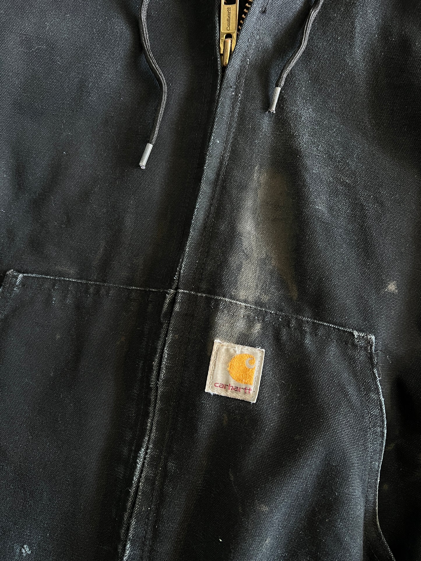 Vintage Faded Black Carhartt Jacket - XXL