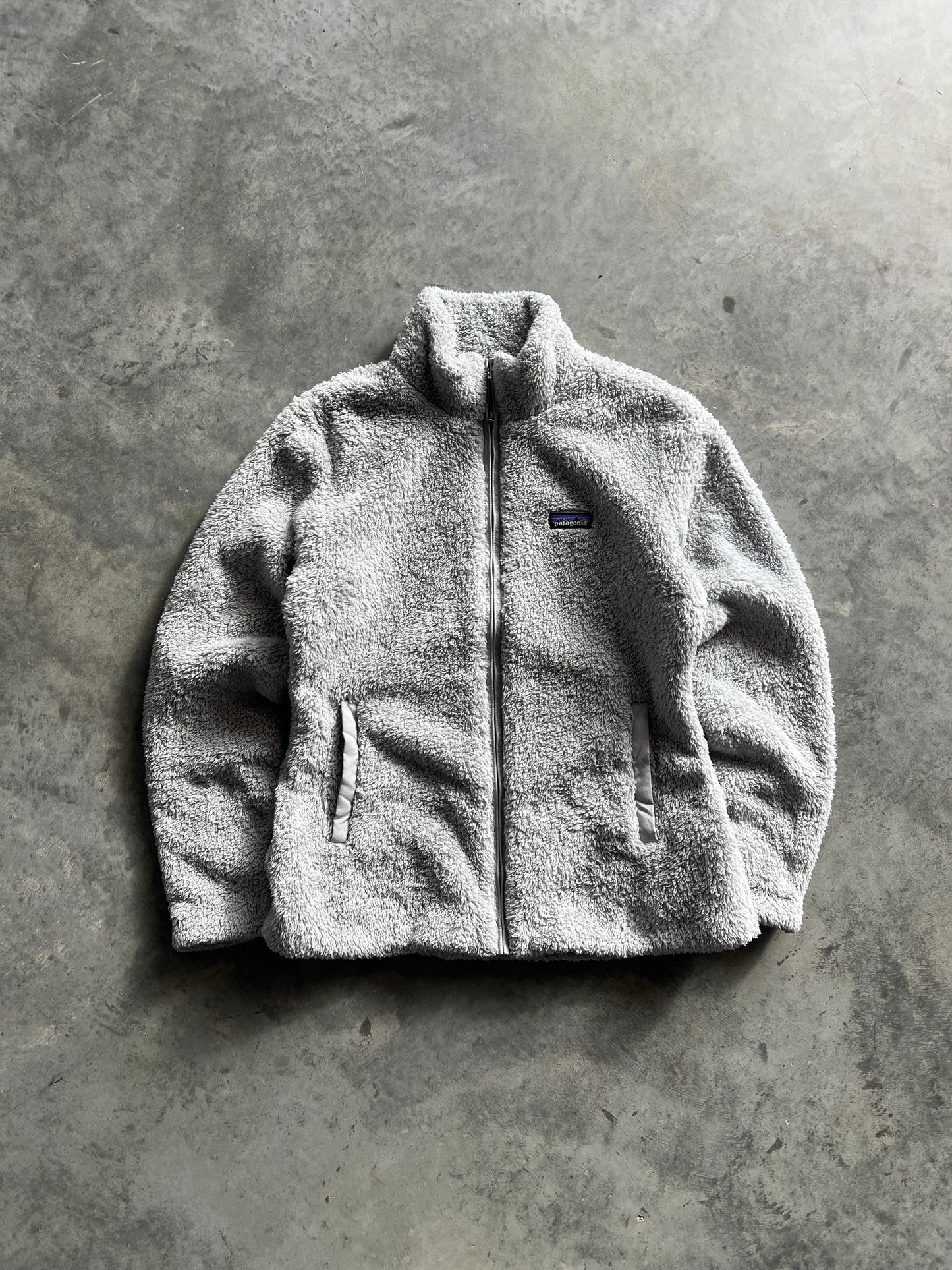 Vintage Grey Patagonia Womans Full Zip Fleece - M