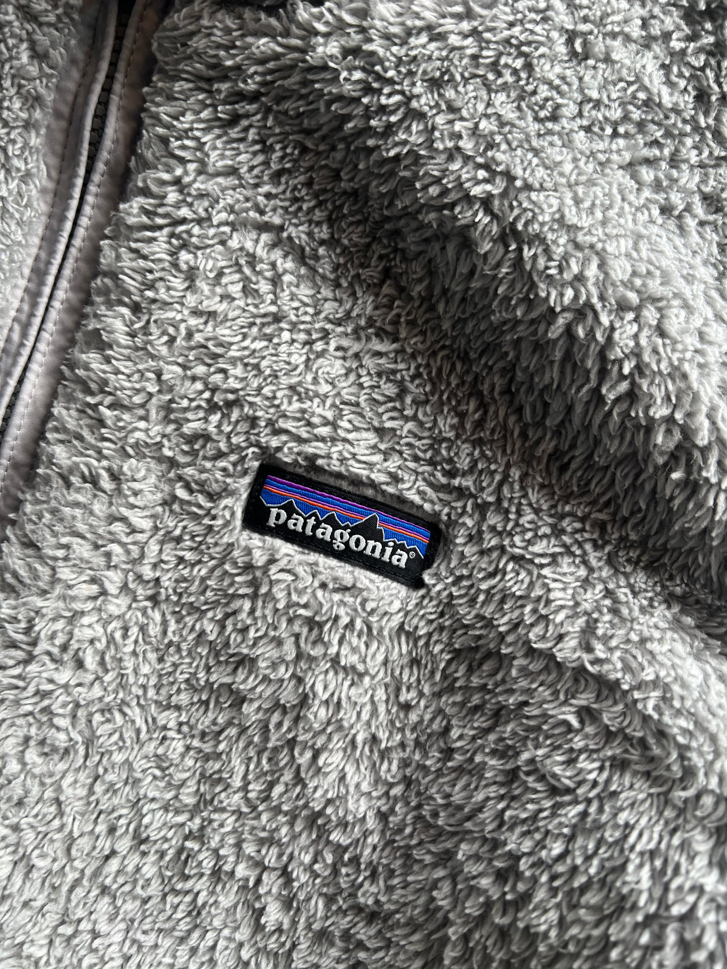 Vintage Grey Patagonia Womans Full Zip Fleece - M