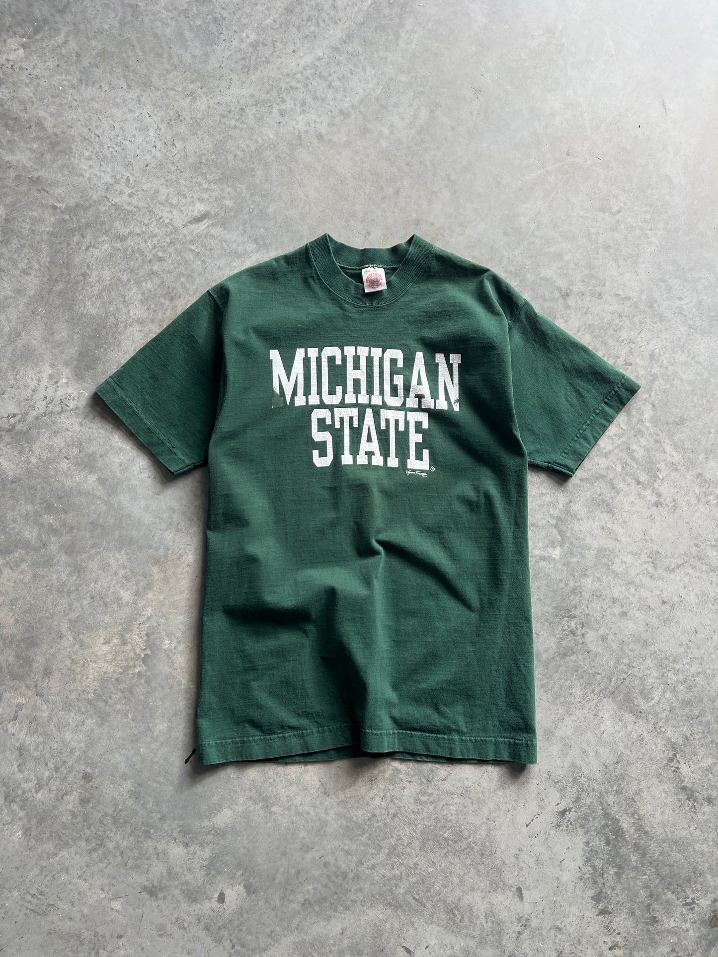 Vintage Forest Green Michigan State Shirt - M