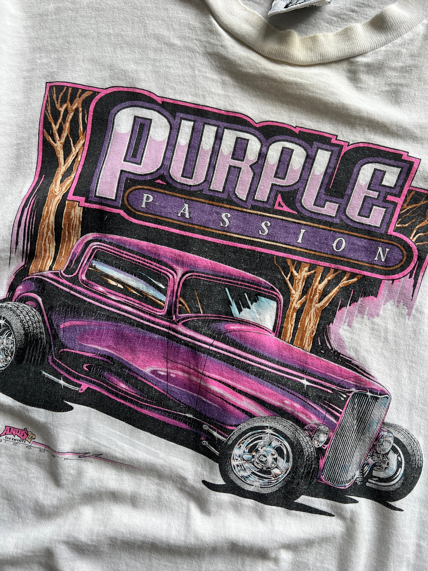 Vintage Purple Passion Classic Car Shirt - M