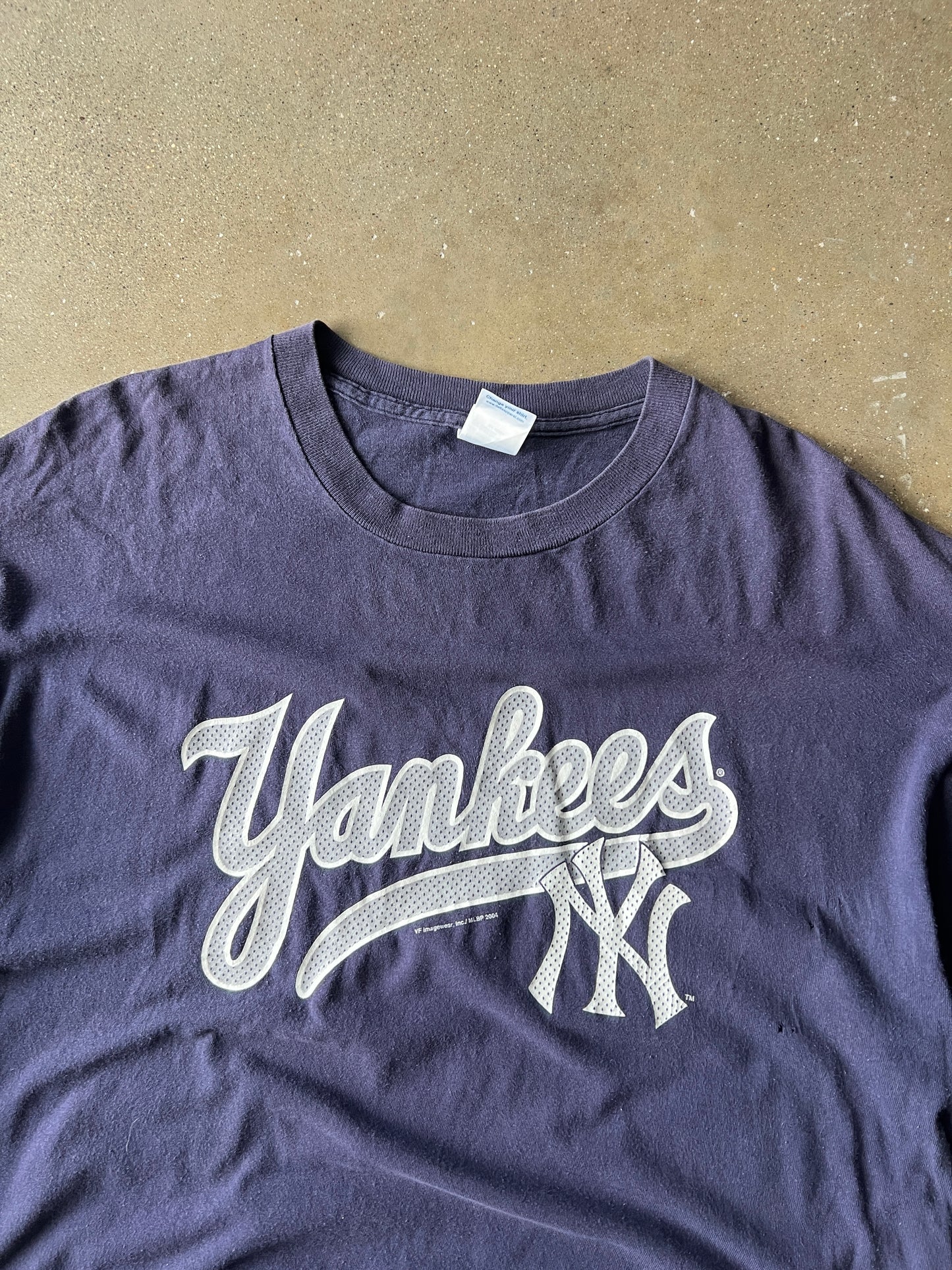 Vintage Navy Blue NY Yankees Shirt - XL