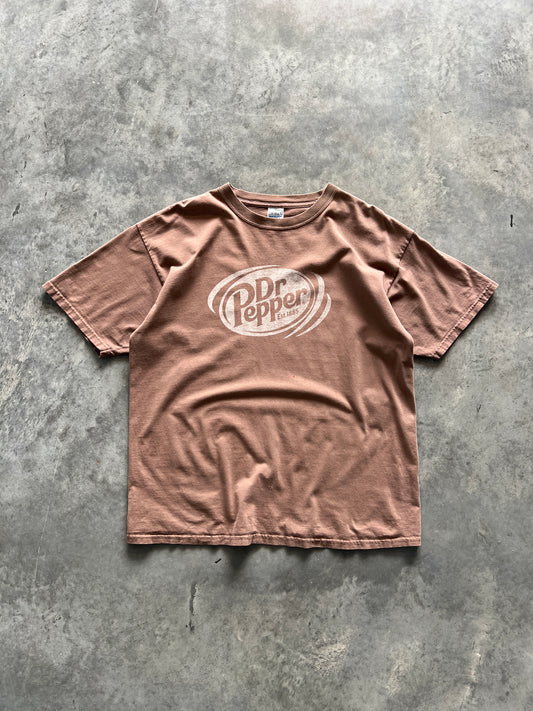 Vintage Dusty Brown Dr Pepper Shirt - L