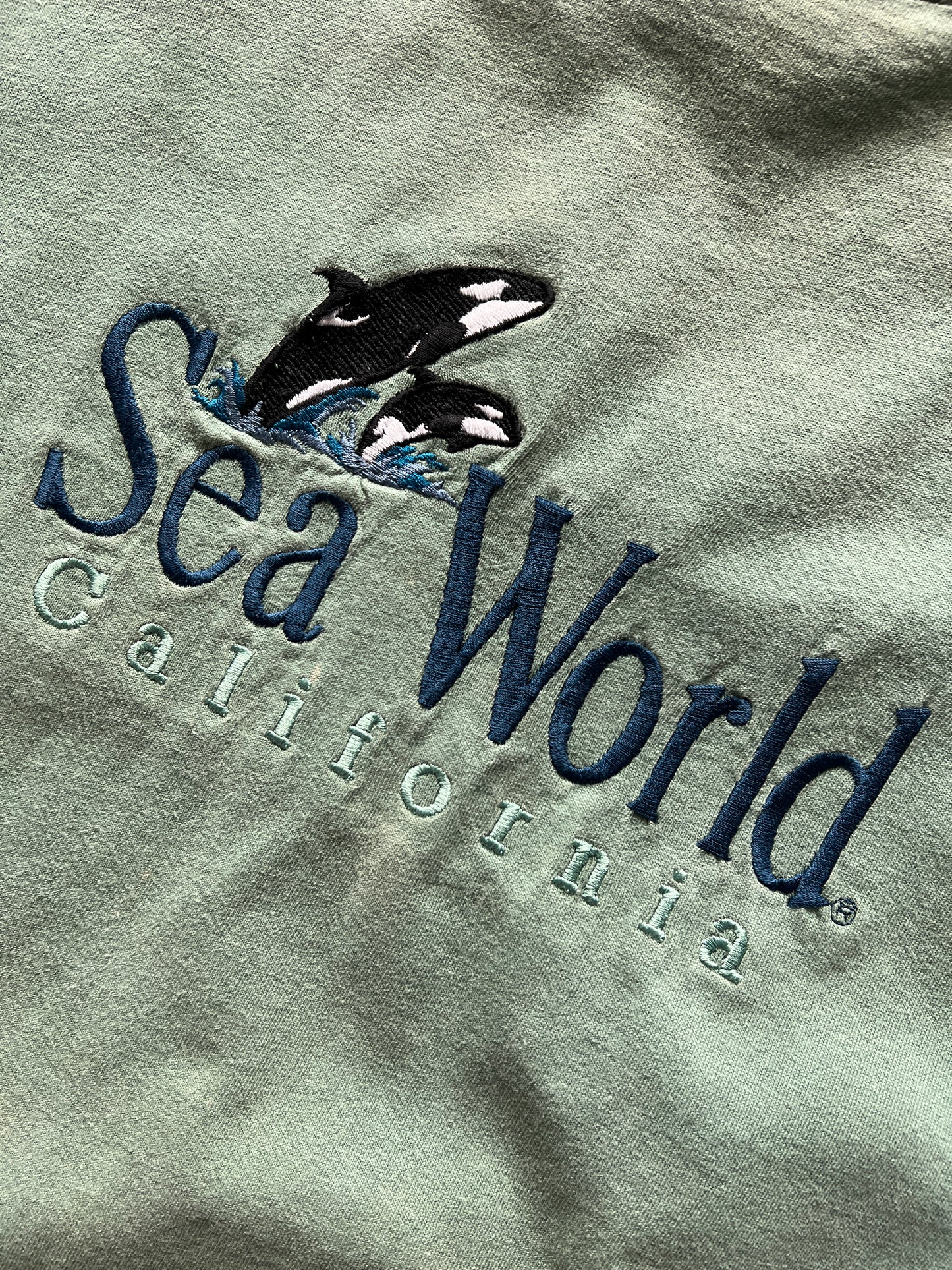 Vintage Pistachio Green SeaWorld Shirt - M