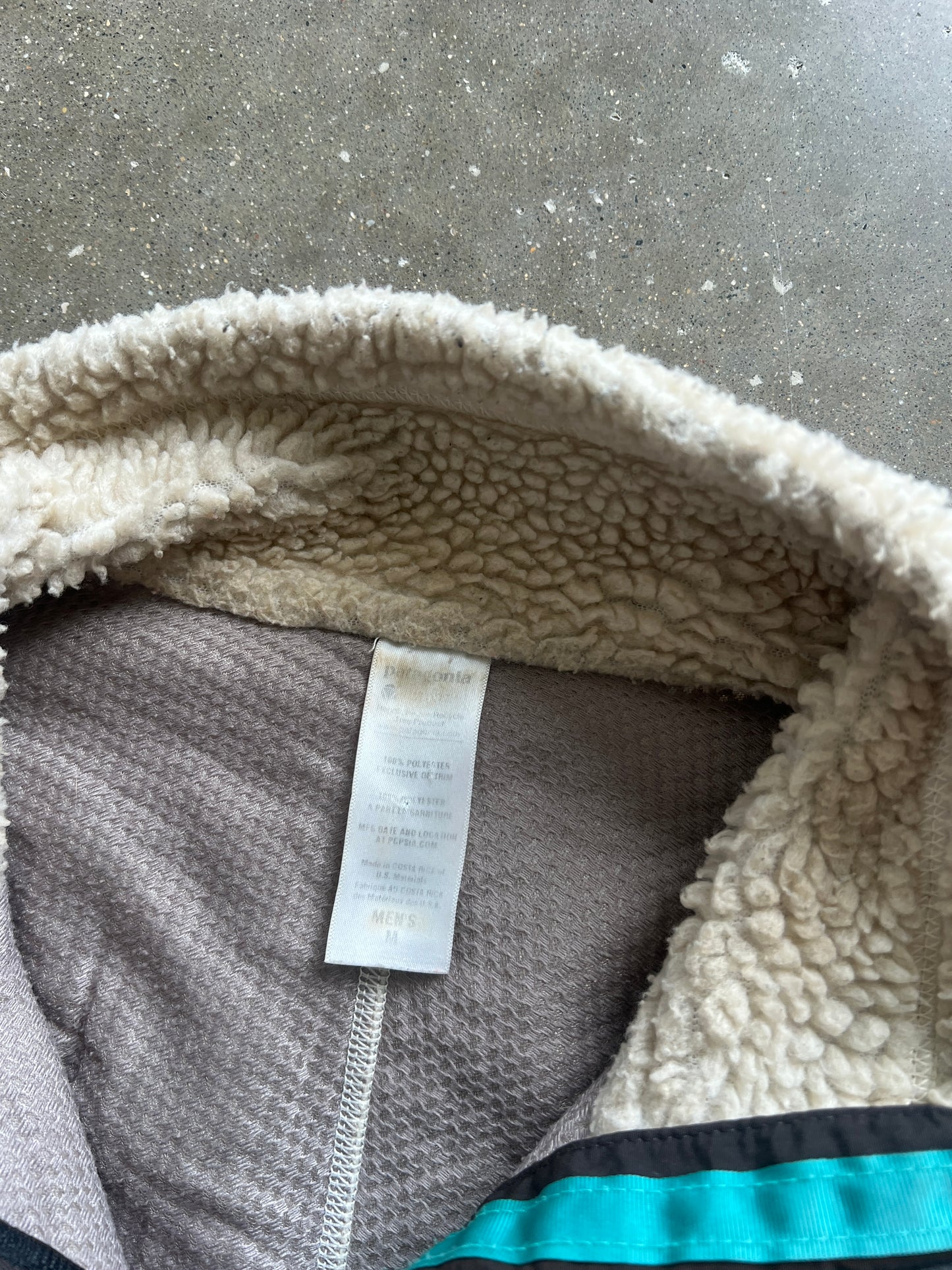 Vintage Oatmeal Fleece Sherpa Patagonia Jacket - M