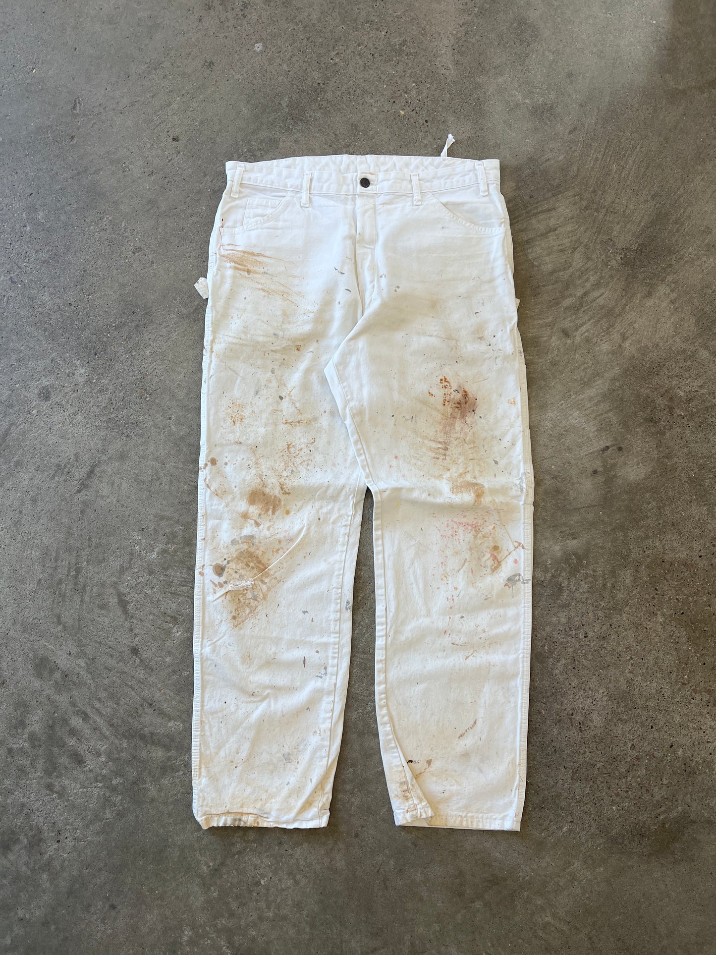 Vintage White Dickie Carpenter Pants - 35x30