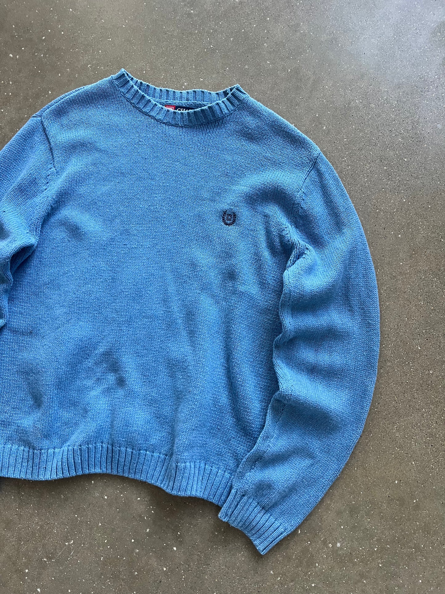 Vintage Sky Blue Chaps Sweater - L