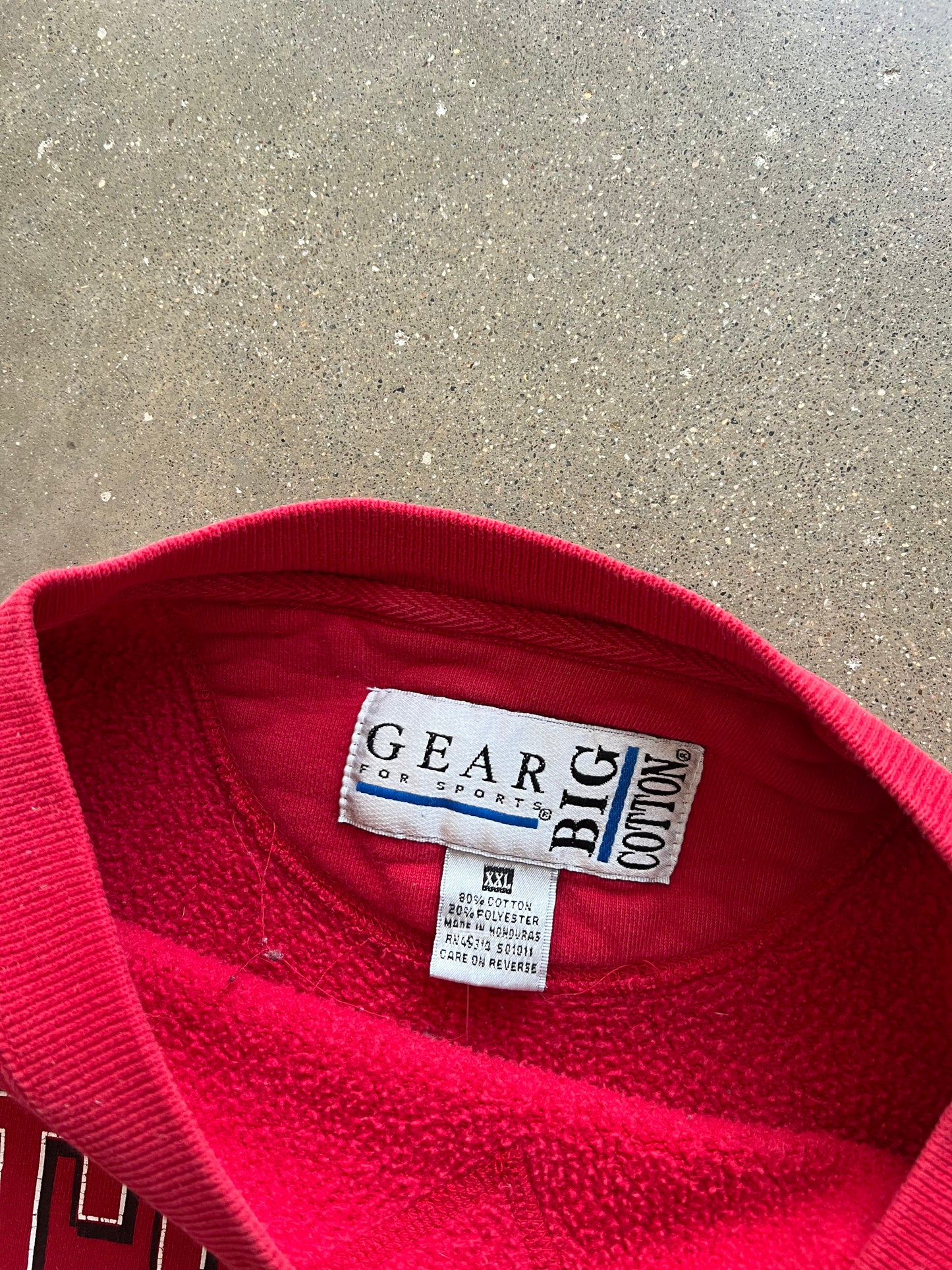 Vintage Red Nebraska Huskers Crew - XL