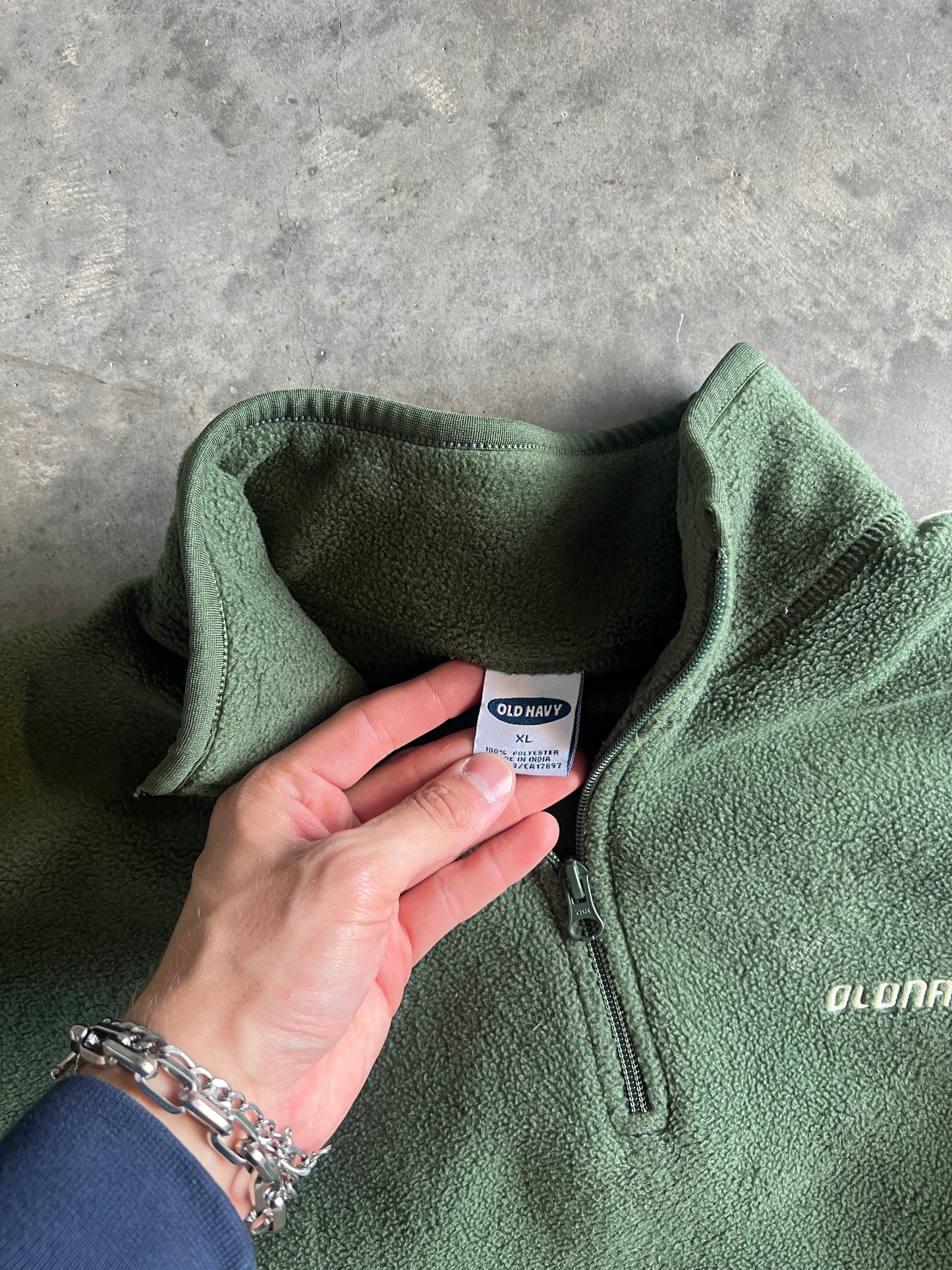 Vintage Green Old Navy Zip Fleece - XL