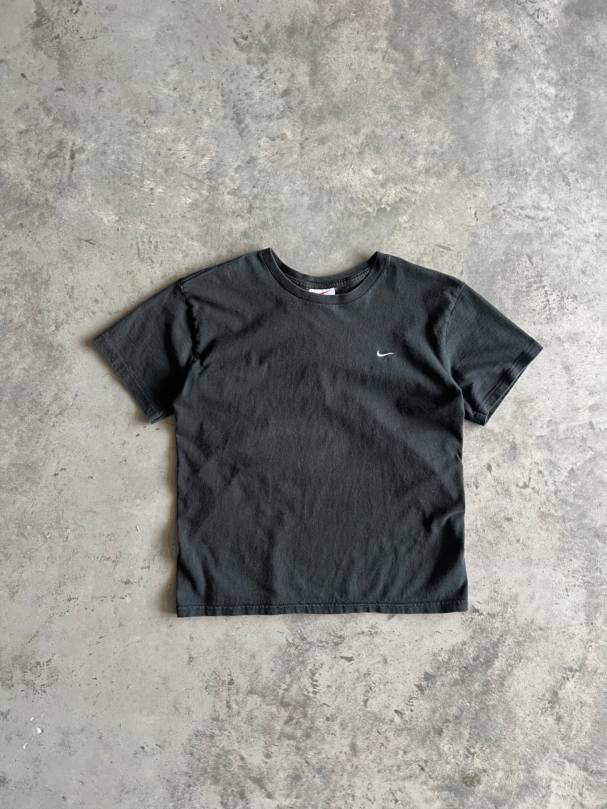 Vintage Black Nike Swoosh Shirt - XS