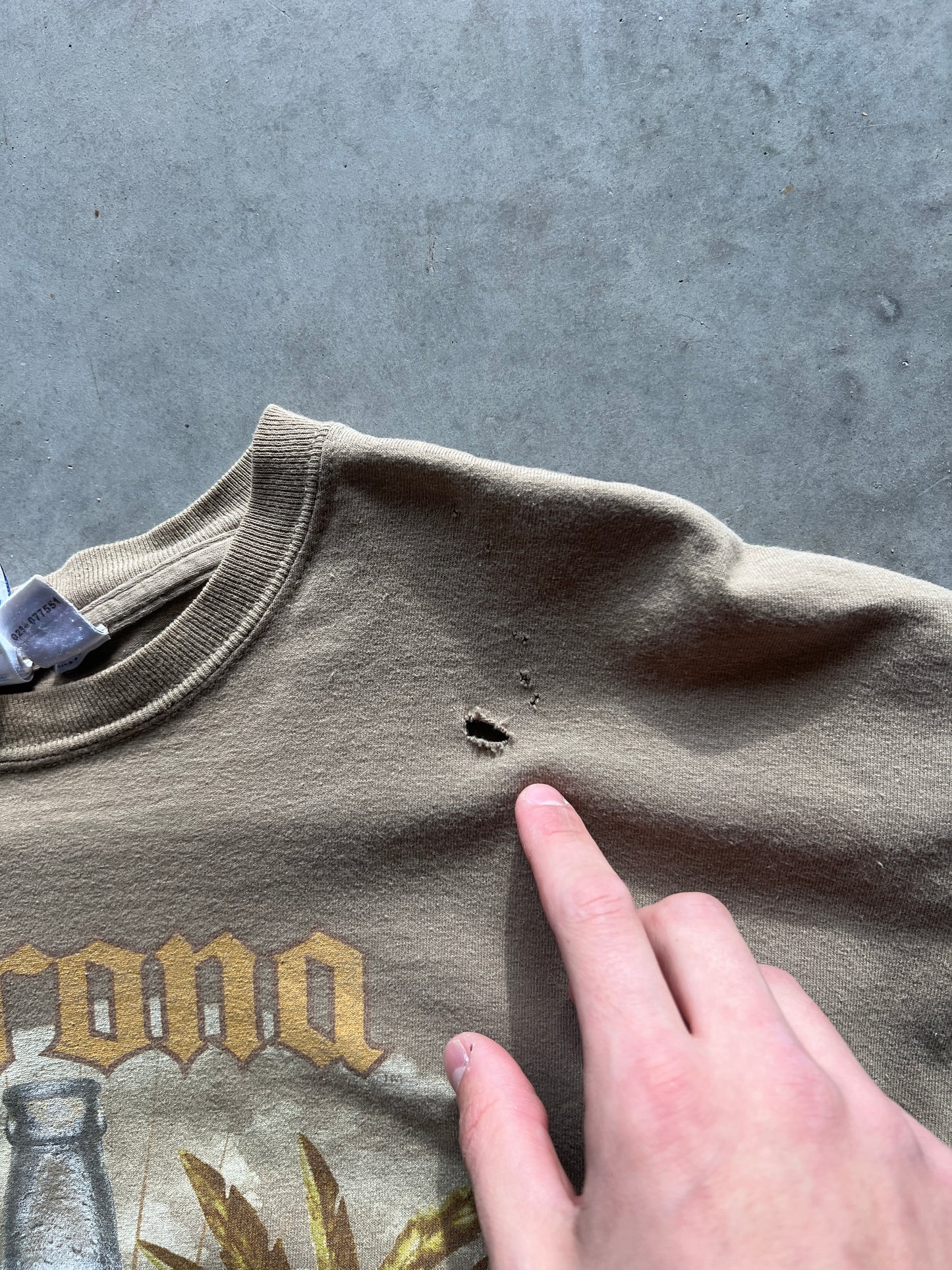 Vintage Dusty Brown Corona Beer Shirt - M