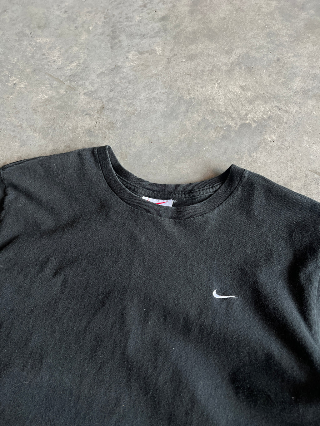 Vintage Black Nike Swoosh Shirt - XS