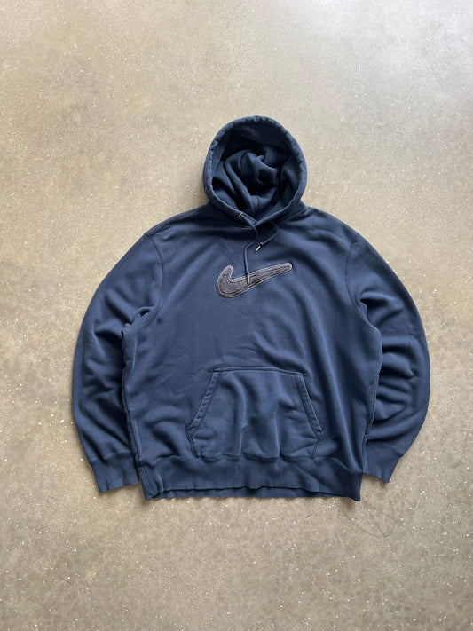 Vintage Black Nike Hoodie - XXL