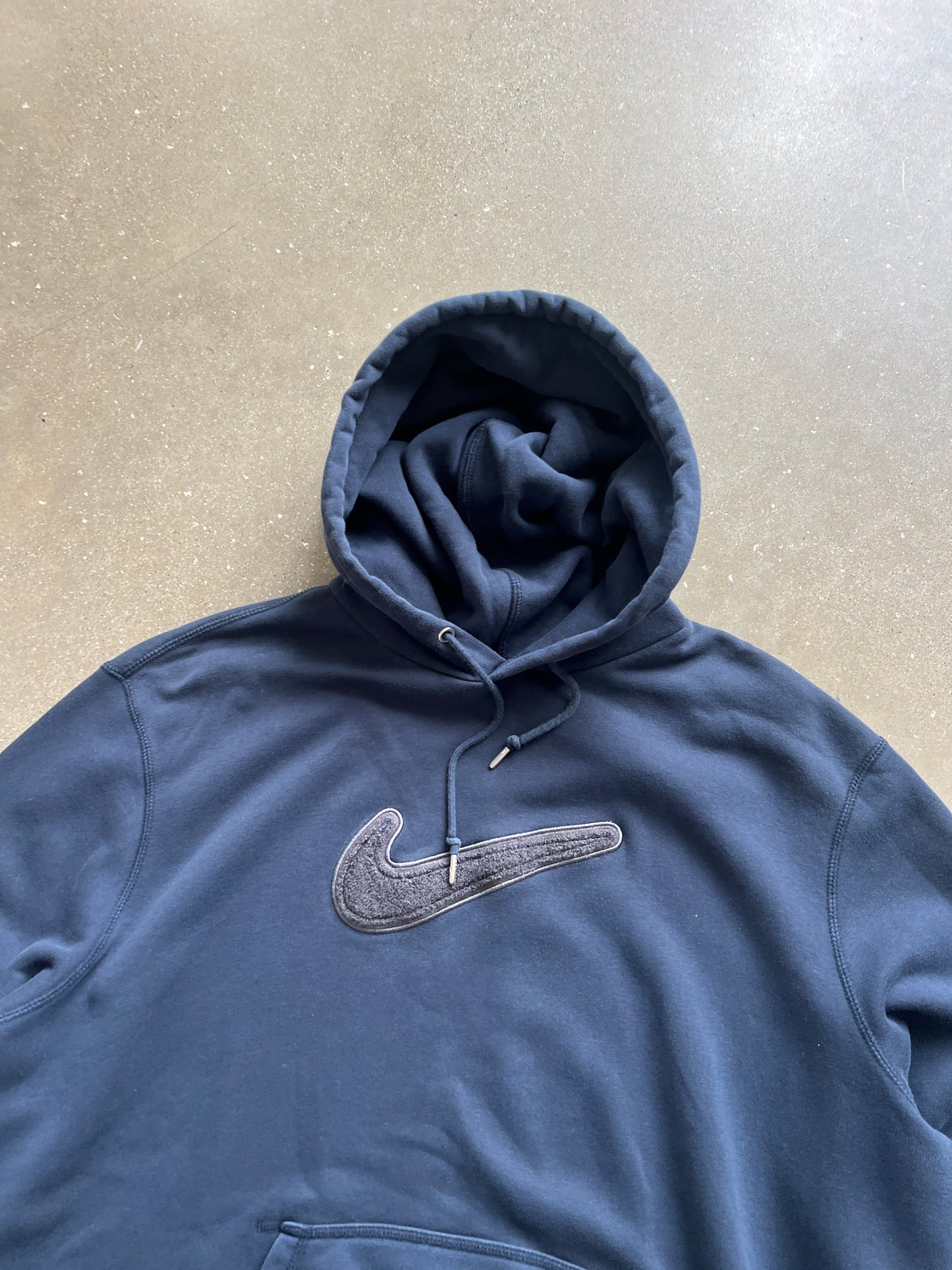 Vintage Black Nike Hoodie - XXL