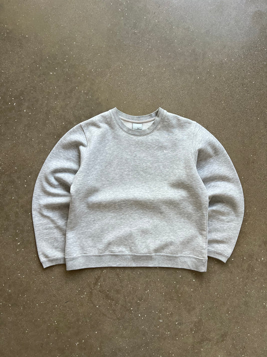 Vintage Grey Nike Swoosh Crew - XS