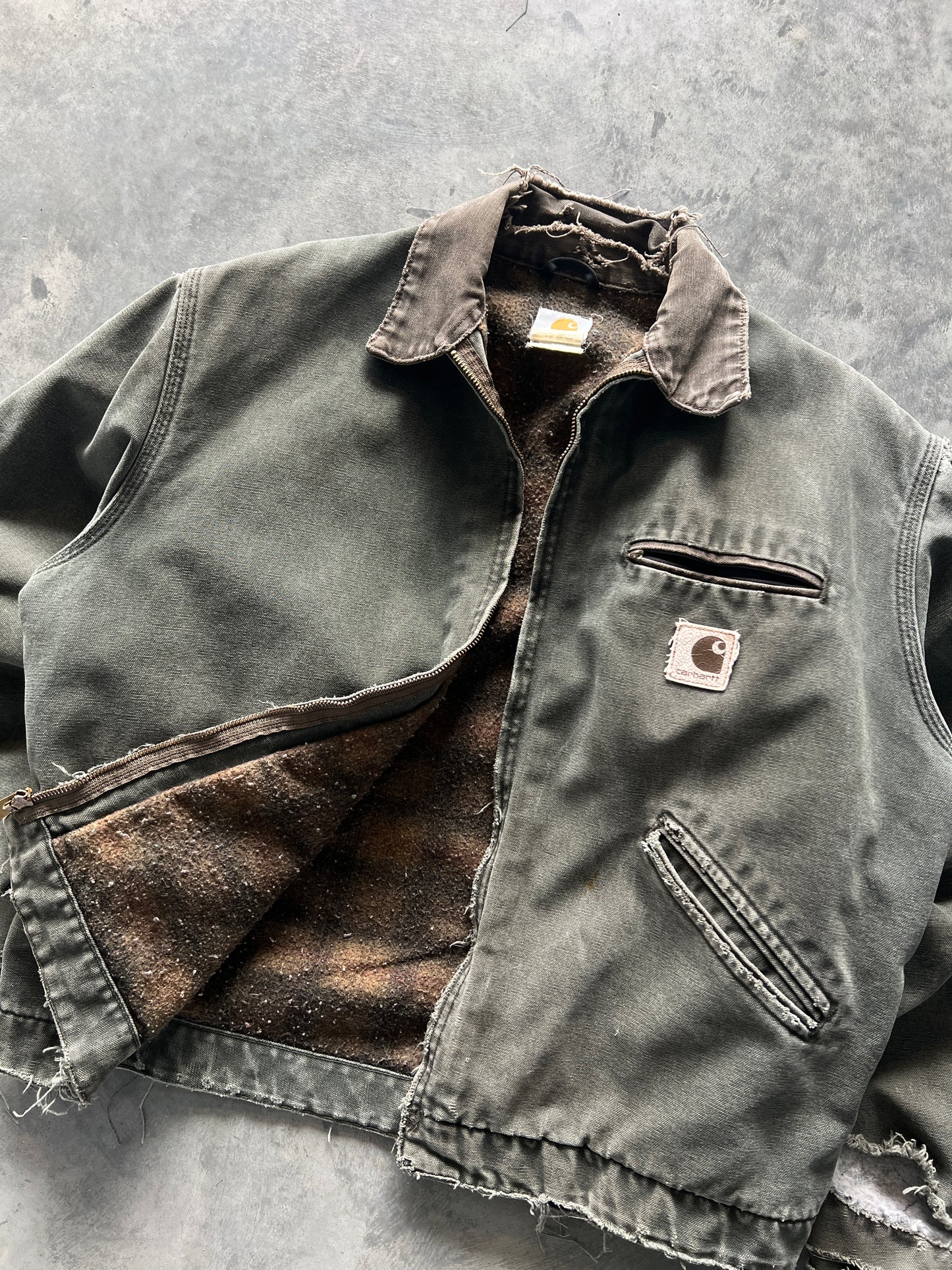 Vintage Faded Pistachio Carhartt Detroit Jacket - L