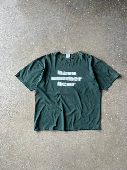 Vintage Faded Green Beer T-Shirt - XXL