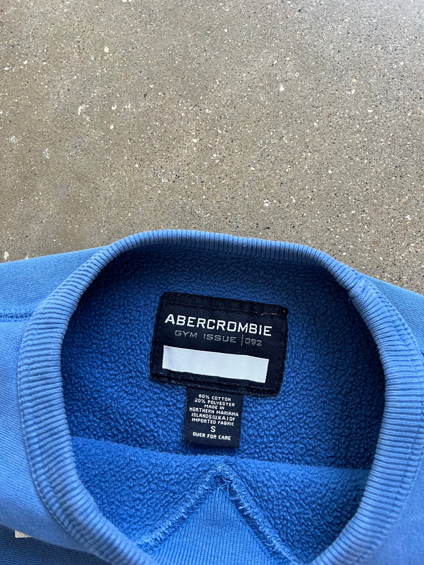 Vintage Sky Blue Abercrombie & Fitch Crew - S