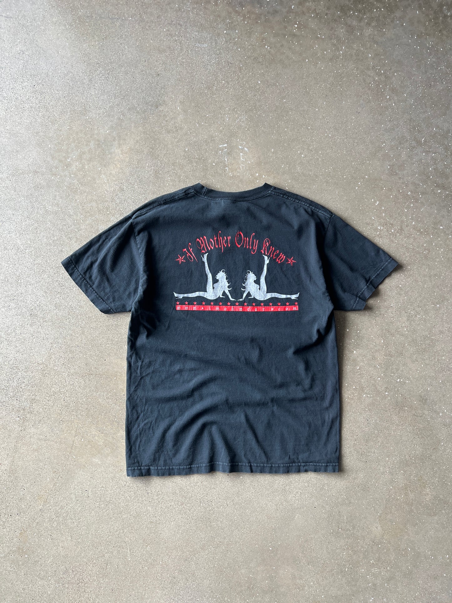 Vintage Faded Black IMOK T-Shirt - L