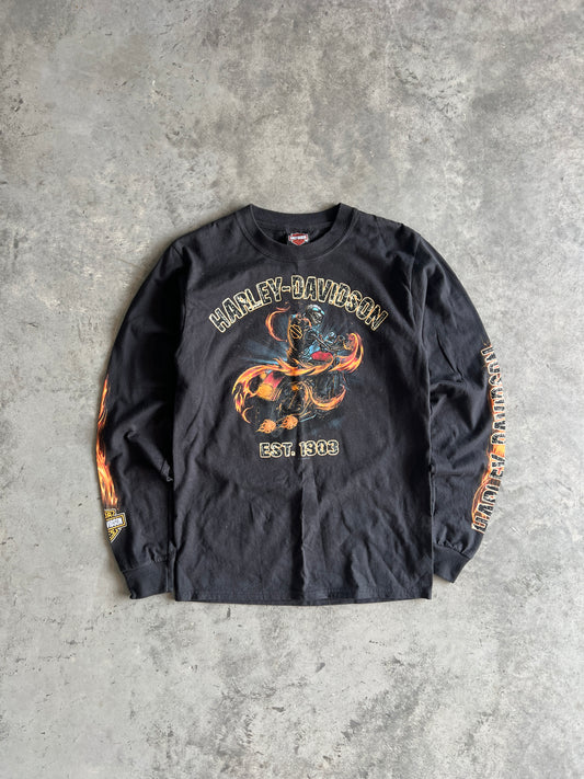 Vintage Black Harley Davidson Shirt - S