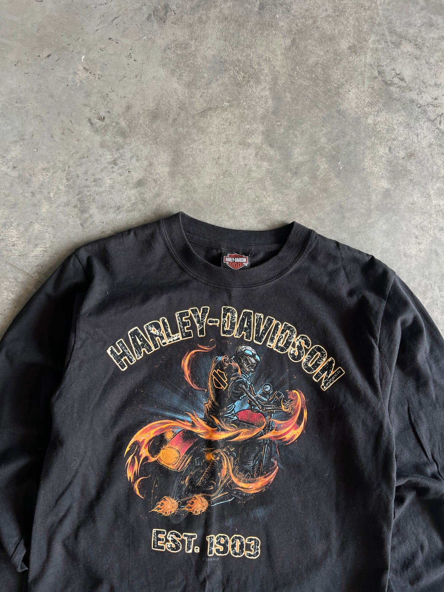Vintage Black Harley Davidson Shirt - S