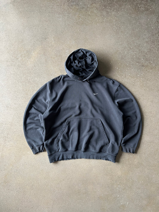 Vintage Black Nike Hoodie - XL