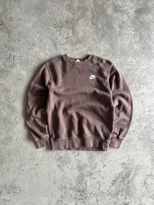 Vintage Mocha Brown Nike Crew - XS